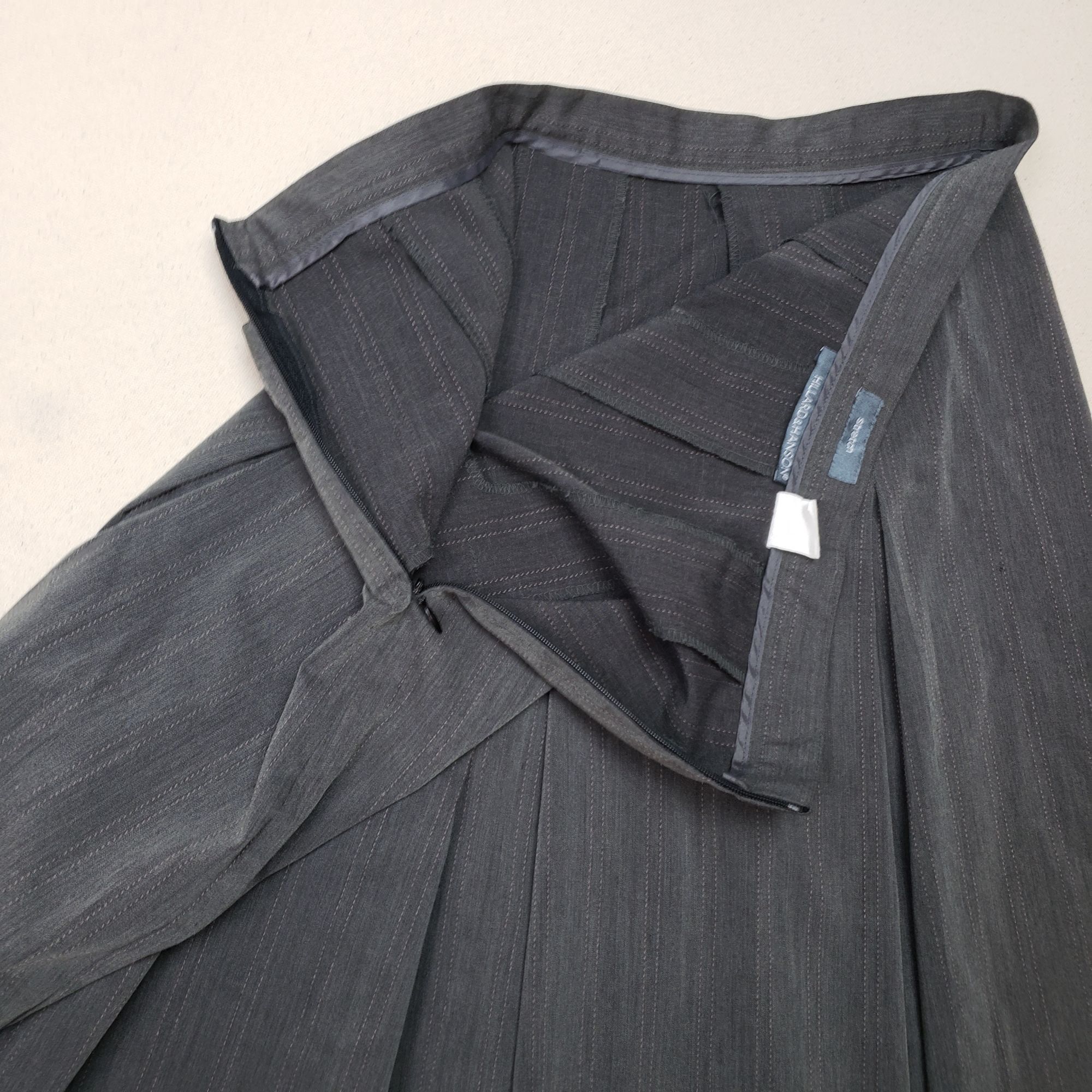 Other Hillard & Hanson Womens Mid-Rise Panel Gray Stretch Skirt 10 Size 28" / US 6 / IT 42 - 10 Thumbnail
