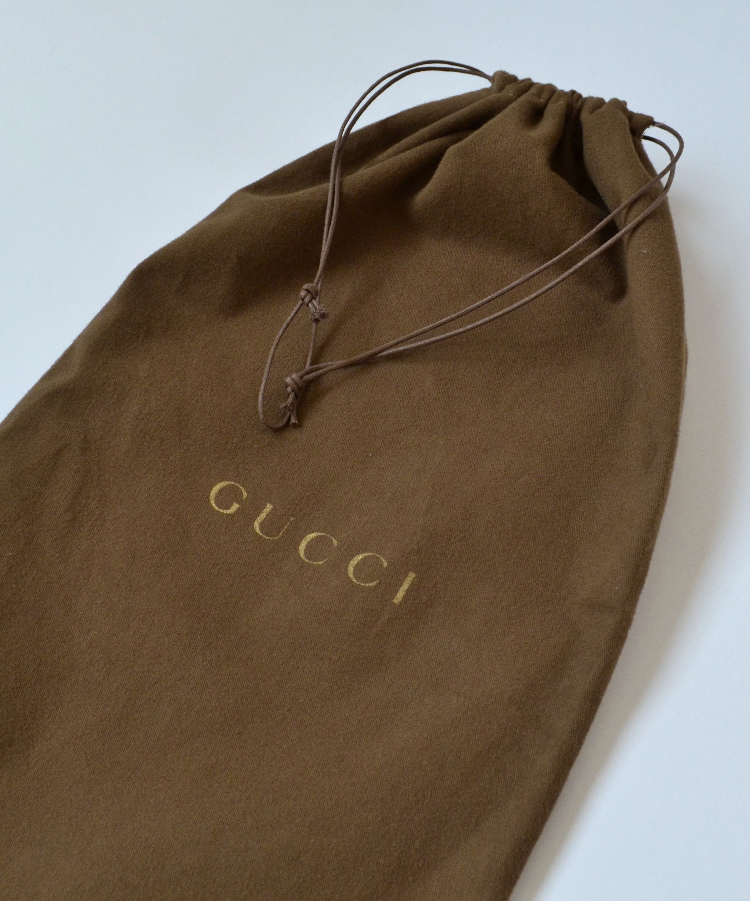 Gucci GUCCI Dust Bag Logo Big Brown GG Drawstring Size ONE SIZE - 2 Thumbnail