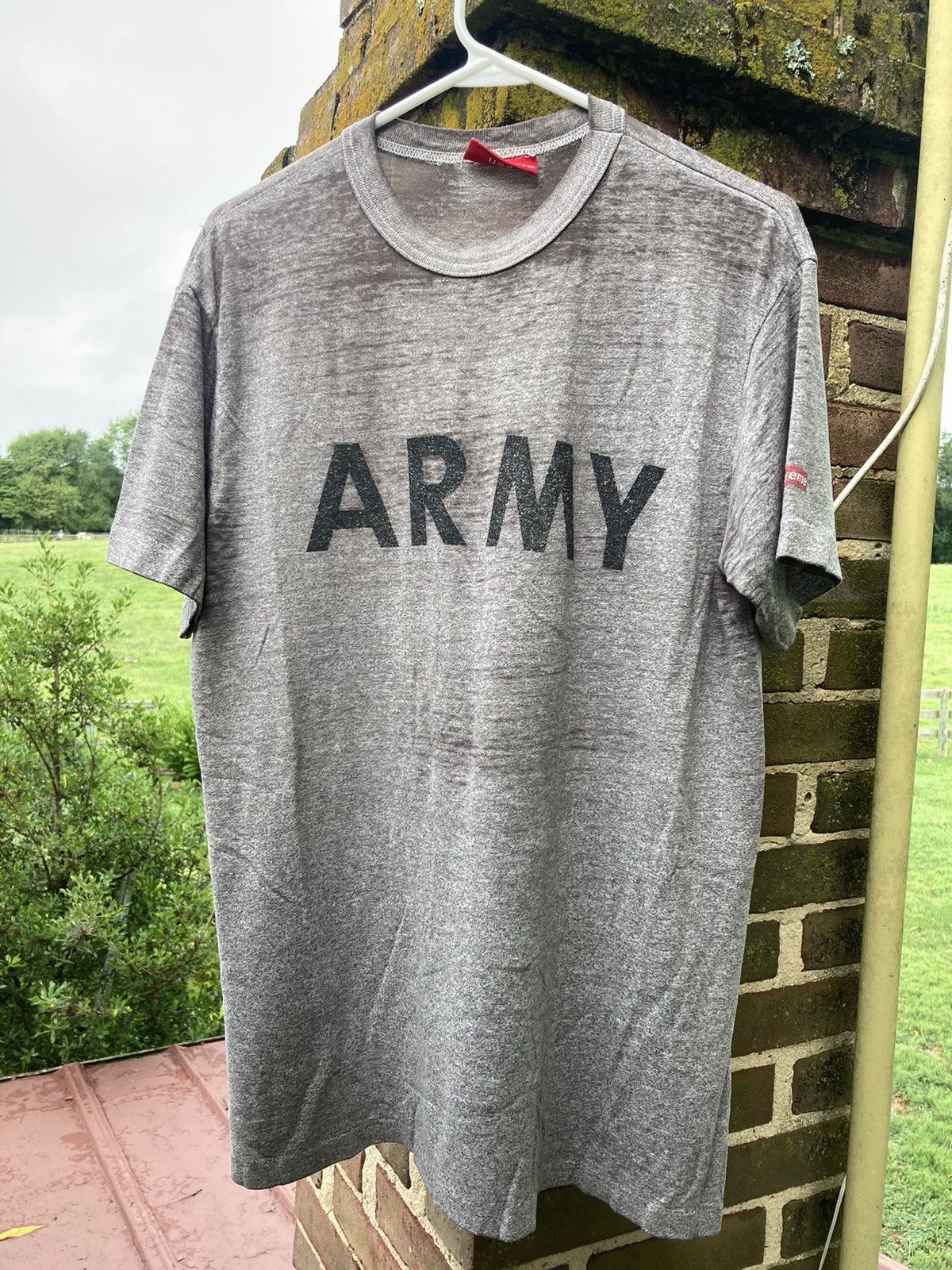 Supreme 1995 Supreme Army Tee Military Vintage 90s OG Navy Box Logo Size US L / EU 52-54 / 3 - 13 Thumbnail