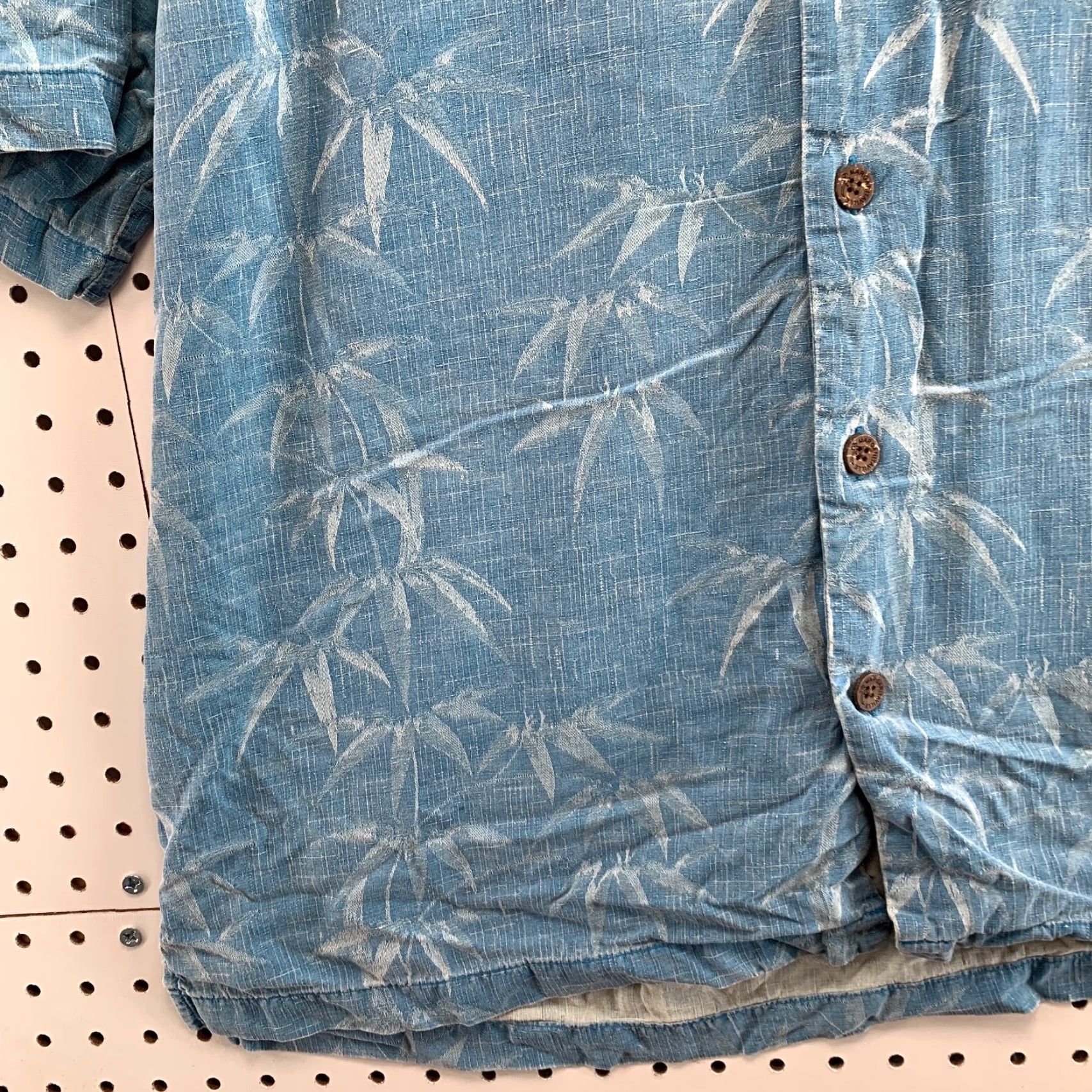 Vintage VINTAGE Margaritaville Hawaiian Silk Shirt Men Large Blue Floral Button-Up 90s Size US L / EU 52-54 / 3 - 3 Thumbnail