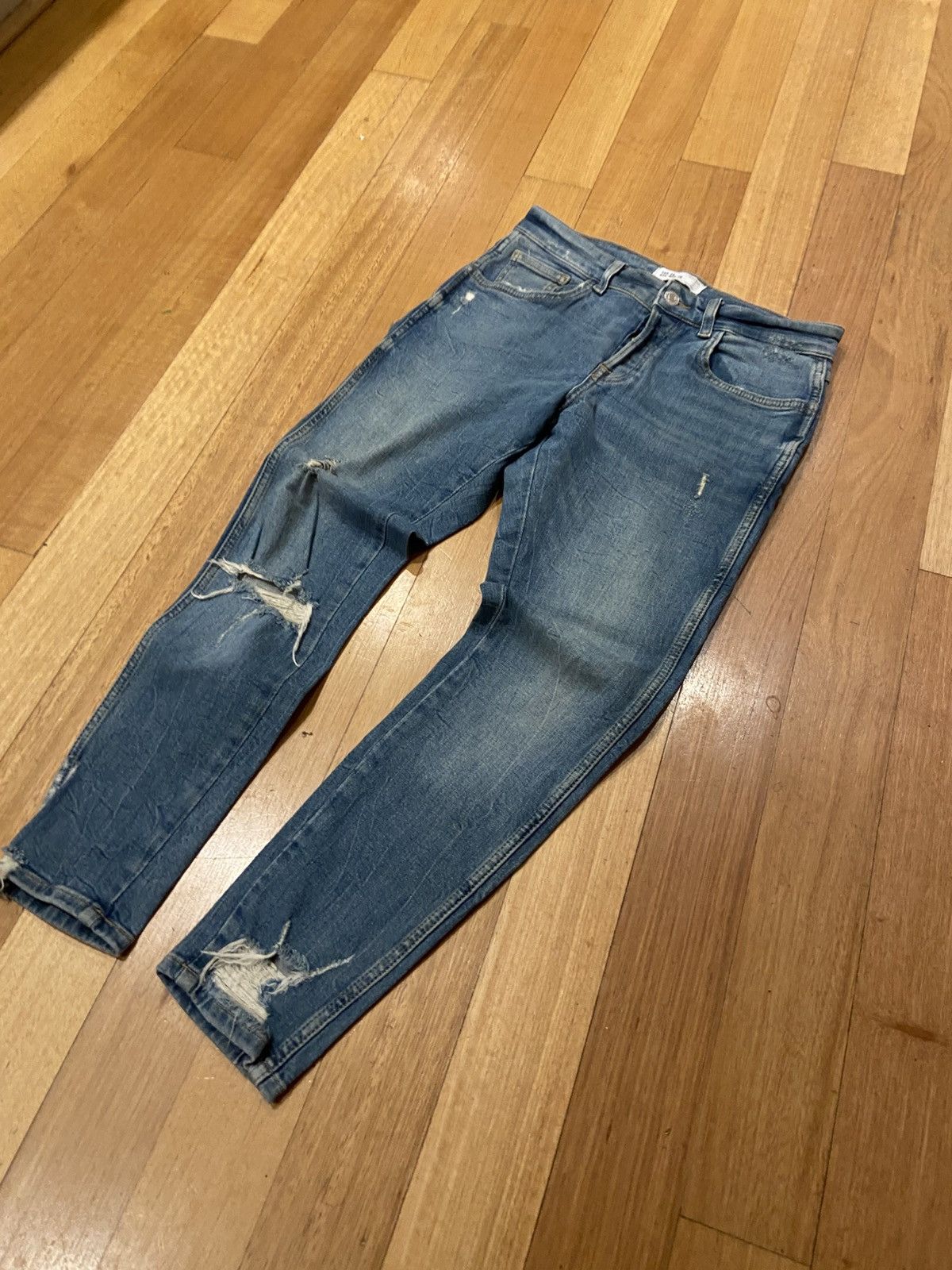 Zara Skinny Zara blue jeans Size US 30 / EU 46 - 2 Thumbnail
