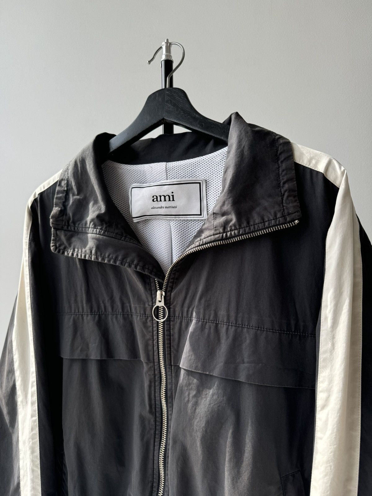 AMI AMI Paris Nylon Zip Up Bomber Light Jacket Size US L / EU 52-54 / 3 - 4 Thumbnail