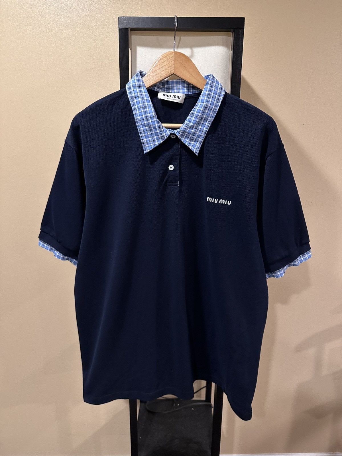 Miu Miu miumiu short sleeve polo shirt | Grailed