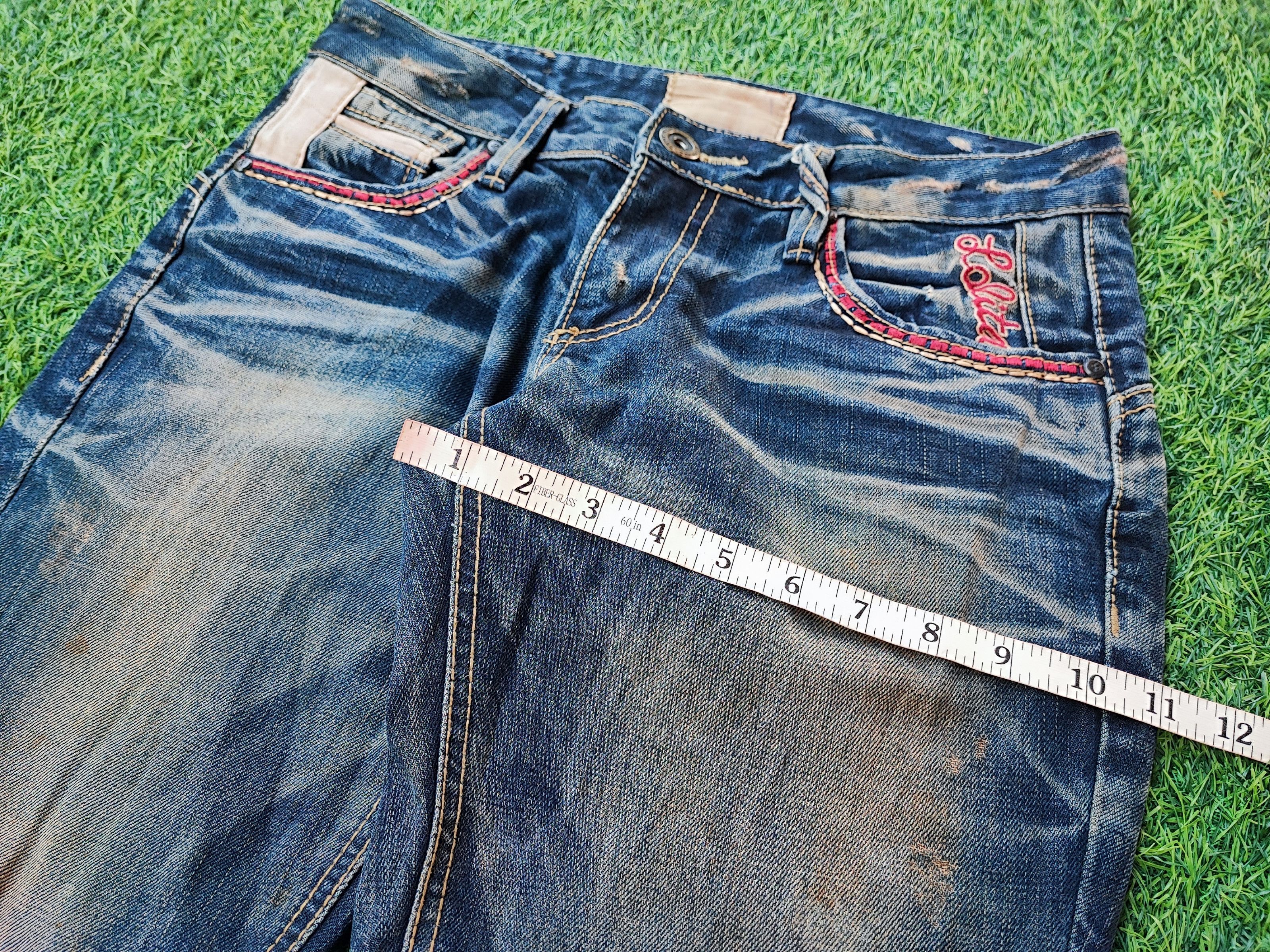 Japanese Brand Rare Yoshitomo Nara Lolita by Concert Club Distressed Jeans Size US 32 / EU 48 - 8 Thumbnail