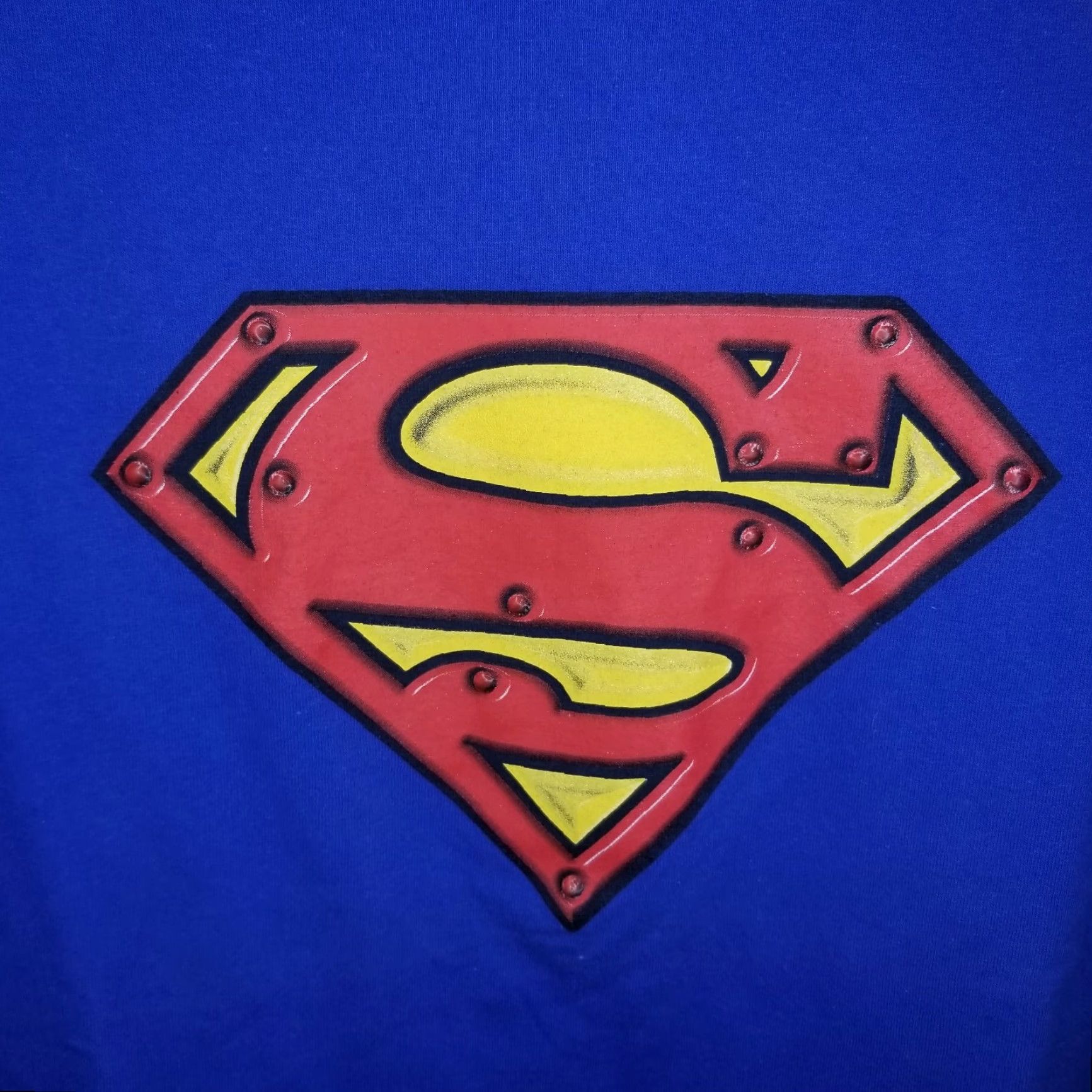 Vintage SUPERMAN Graphic T-Shirt Mens XL Blue Size US XL / EU 56 / 4 - 3 Thumbnail