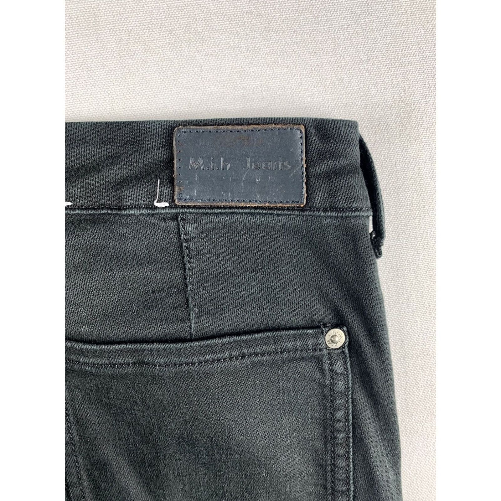 Vintage MiH Jeans Womens Bodycon High Rise Skinny Leg Size 27 Black Stretch 26X31 Size 27" / US 4 / IT 40 - 6 Thumbnail