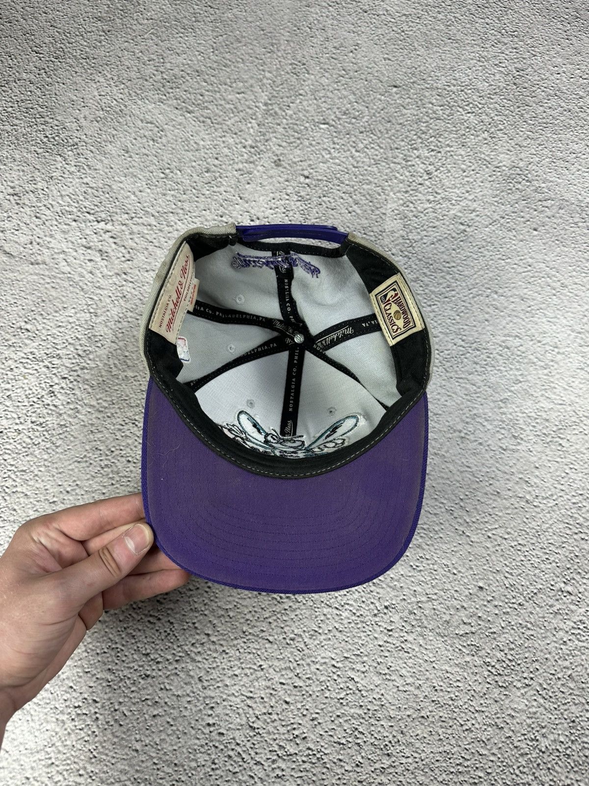 NBA Vintage Charlotte Hornets NBA Snapback Hardwood Classic Y2K Size ONE SIZE - 6 Thumbnail