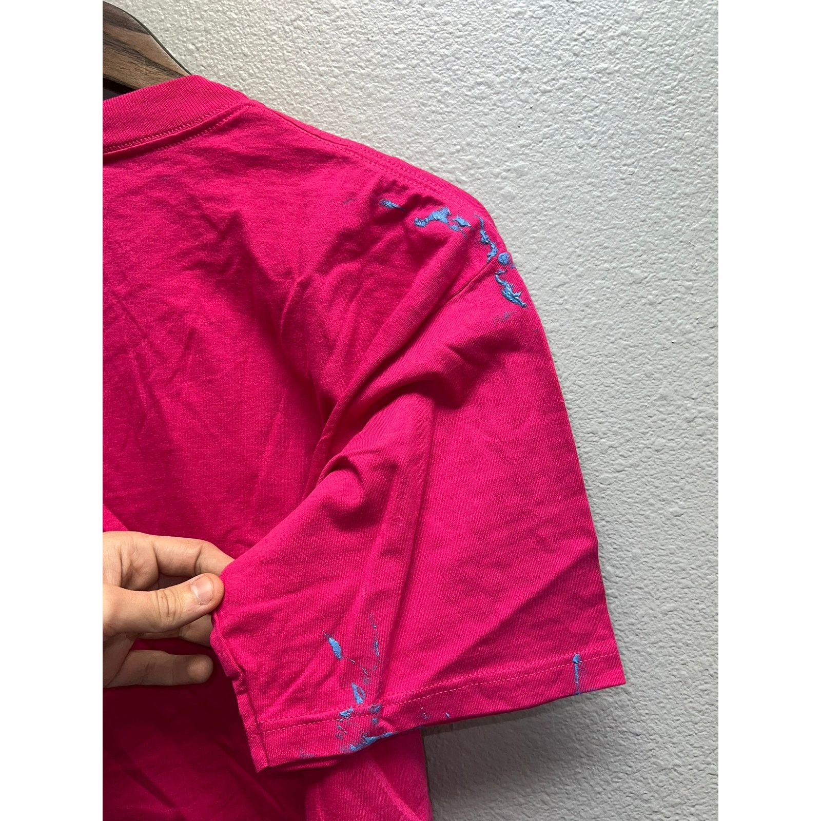 Jerzees 90s Vintage Jerzees Pink Blank Shirt Tee 1990s VTG L Large Size US L / EU 52-54 / 3 - 8 Thumbnail