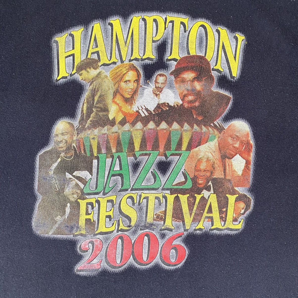Rap Tees Vintage 2006 Hampton Jazz Festival Soft Faded Tee Size US XL / EU 56 / 4 - 4 Thumbnail