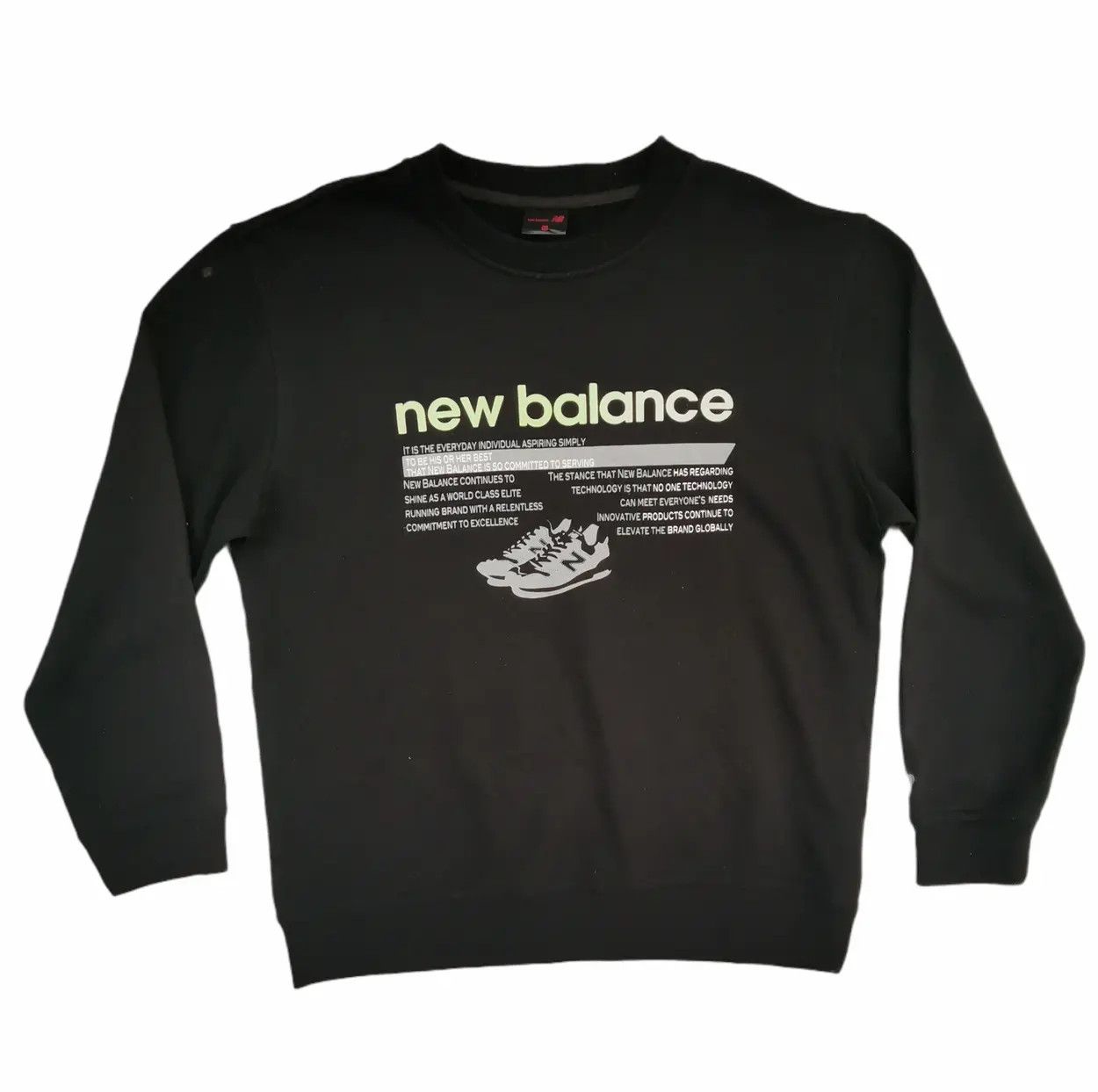 New Balance Rare!!! New Balance Big Logo Sweatshirt Size US L / EU 52-54 / 3 - 1 Thumbnail