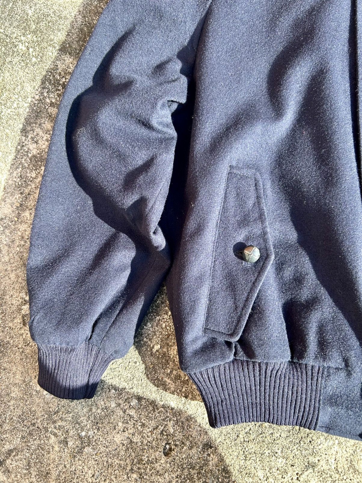 Other Vintage 80s/90s Lined Checkered Wool Raglan Bomber Jacket Size US S / EU 44-46 / 1 - 3 Thumbnail