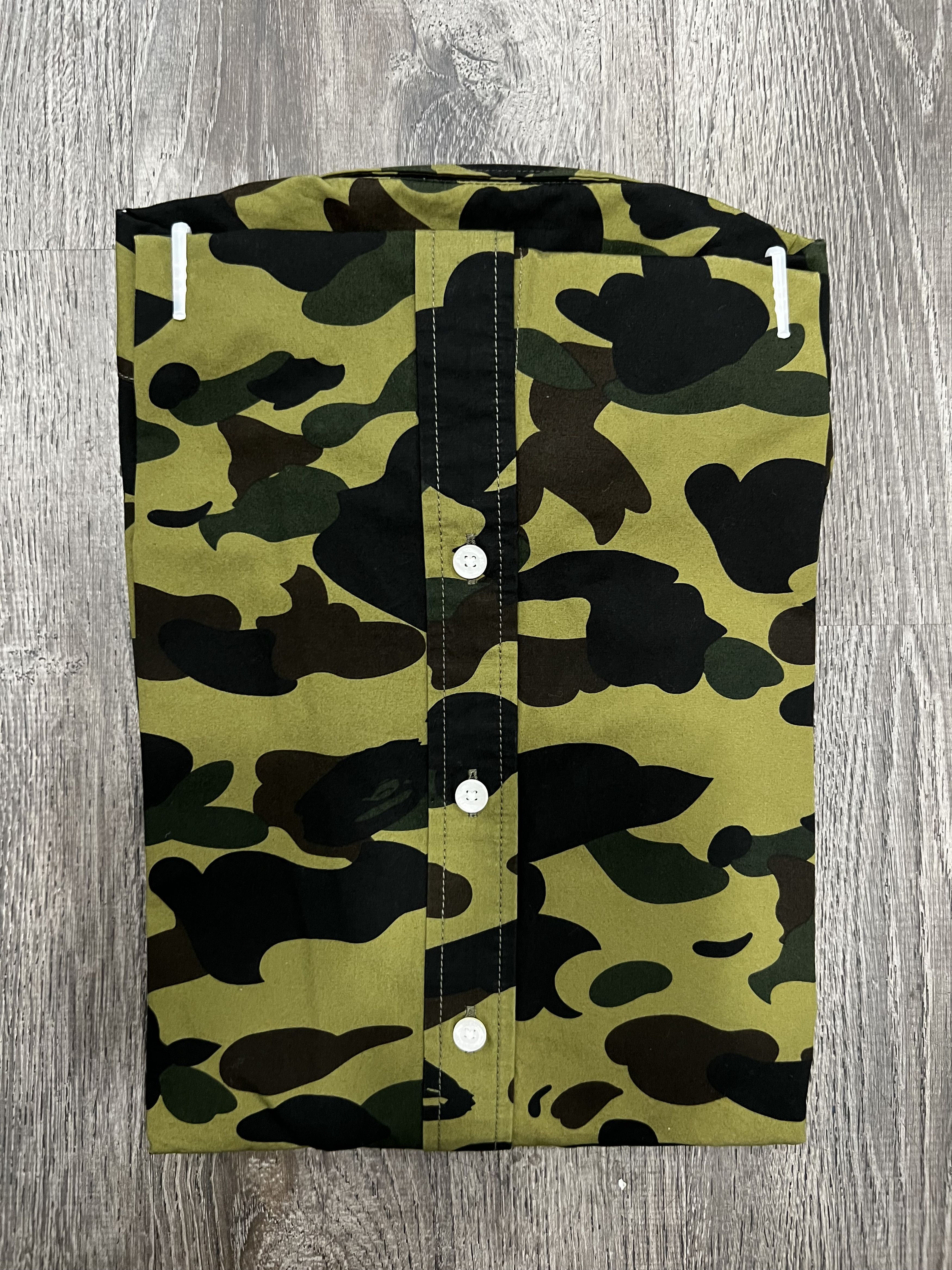 Bape Bape 1st camo BD L/S Button Up Tee Sz L New Size US L / EU 52-54 / 3 - 11 Thumbnail