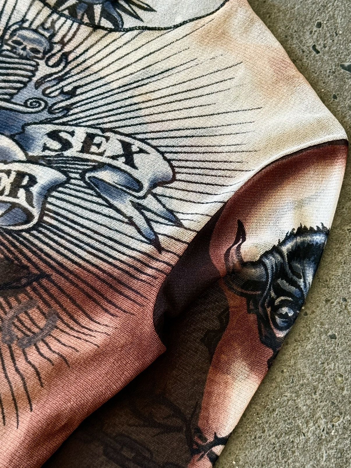 Jean Paul Gaultier Jean Paul Gaultier - SS1996 - Safe Sex Forever - Mesh Top Size US S / EU 44-46 / 1 - 7 Thumbnail
