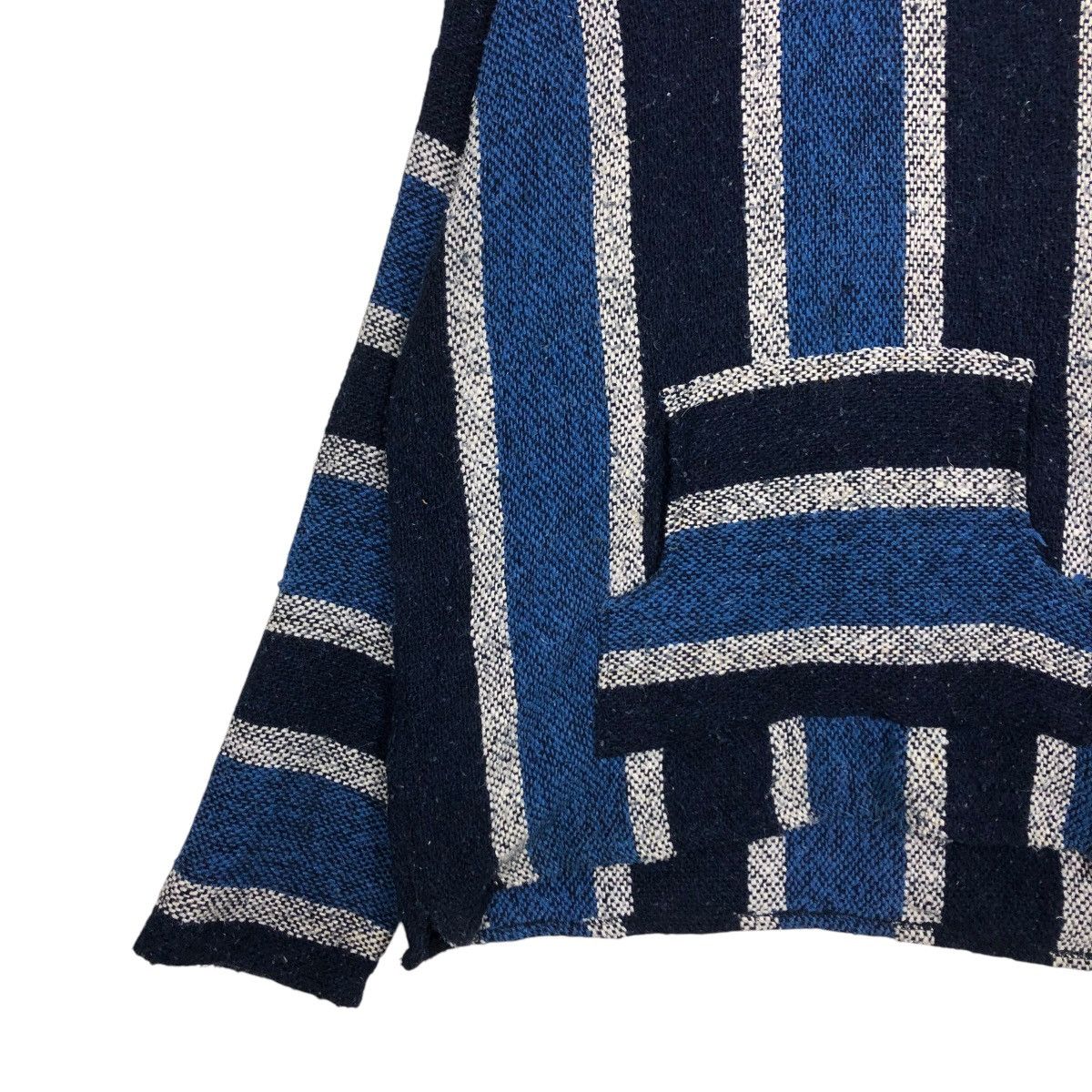 Japanese Brand 🔥VINTAGE BAJA HOODIE STRIPED DESIGN WOOL MEXICO FABRIC Size US XL / EU 56 / 4 - 6 Thumbnail