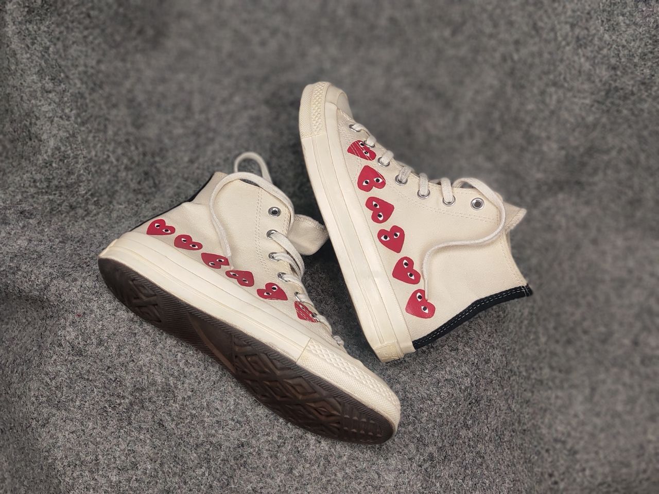 Comme des Garcons PLAY Comme de garcon play converse All Star High Top Sneakers Size US 6 / EU 39 - 3 Thumbnail