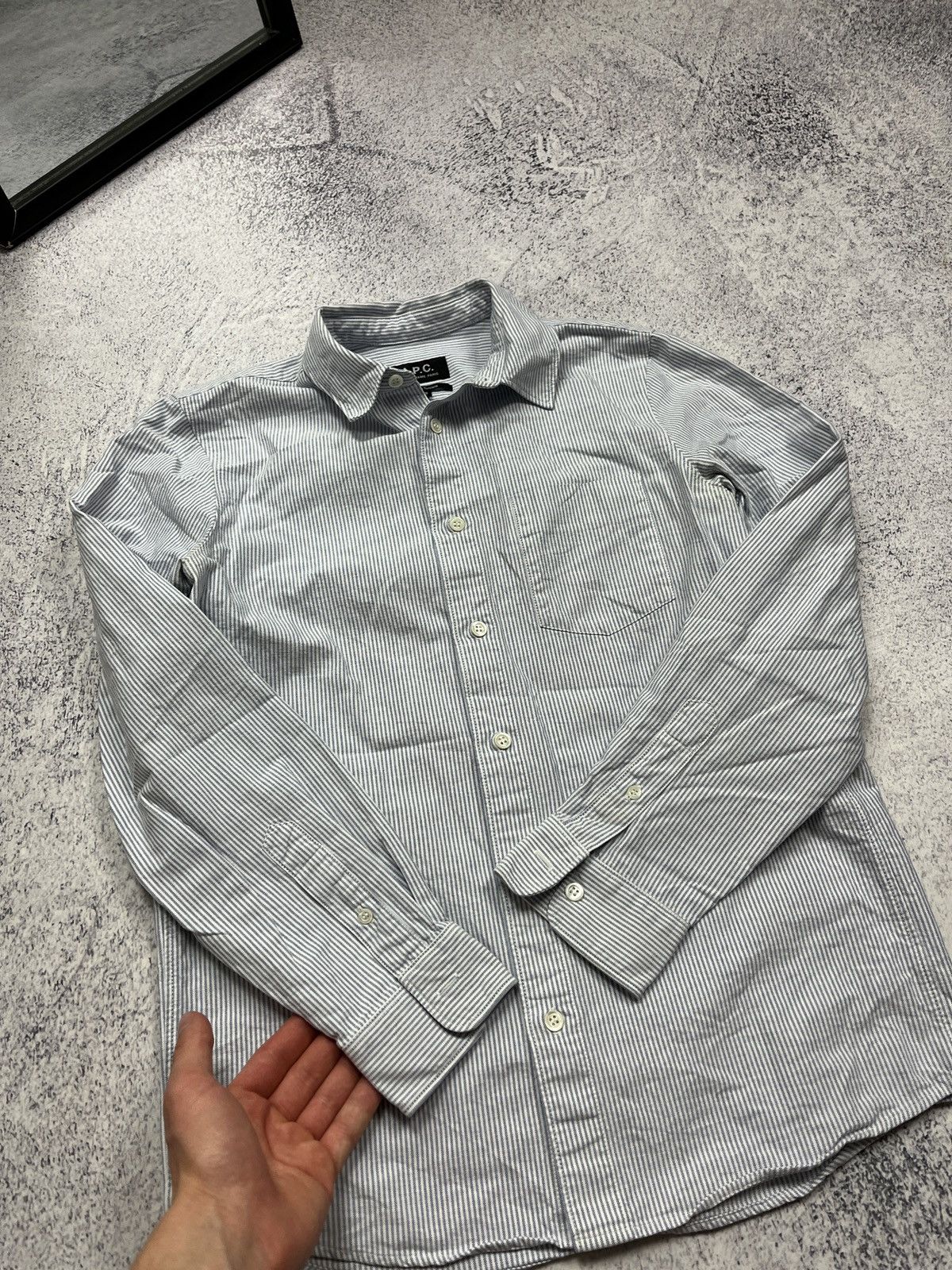 A.P.C. A.P.C. Rue Madame Paris Striped Button-Up L/S Shirt 2010s Size US S / EU 44-46 / 1 - 4 Thumbnail
