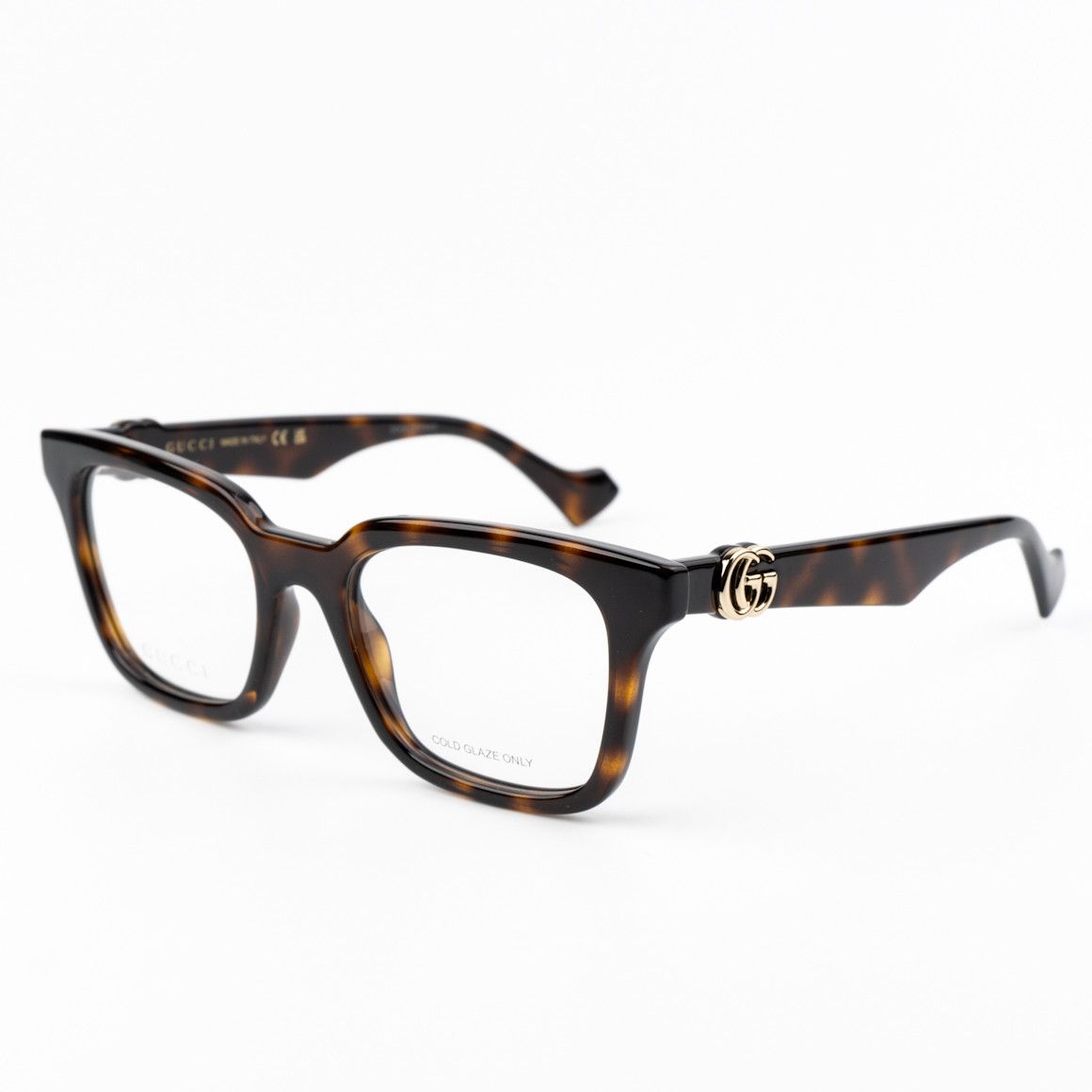 Gucci NEW Gucci GG1728O 002 Havana Square Women Eyeglasses Size ONE SIZE - 3 Thumbnail