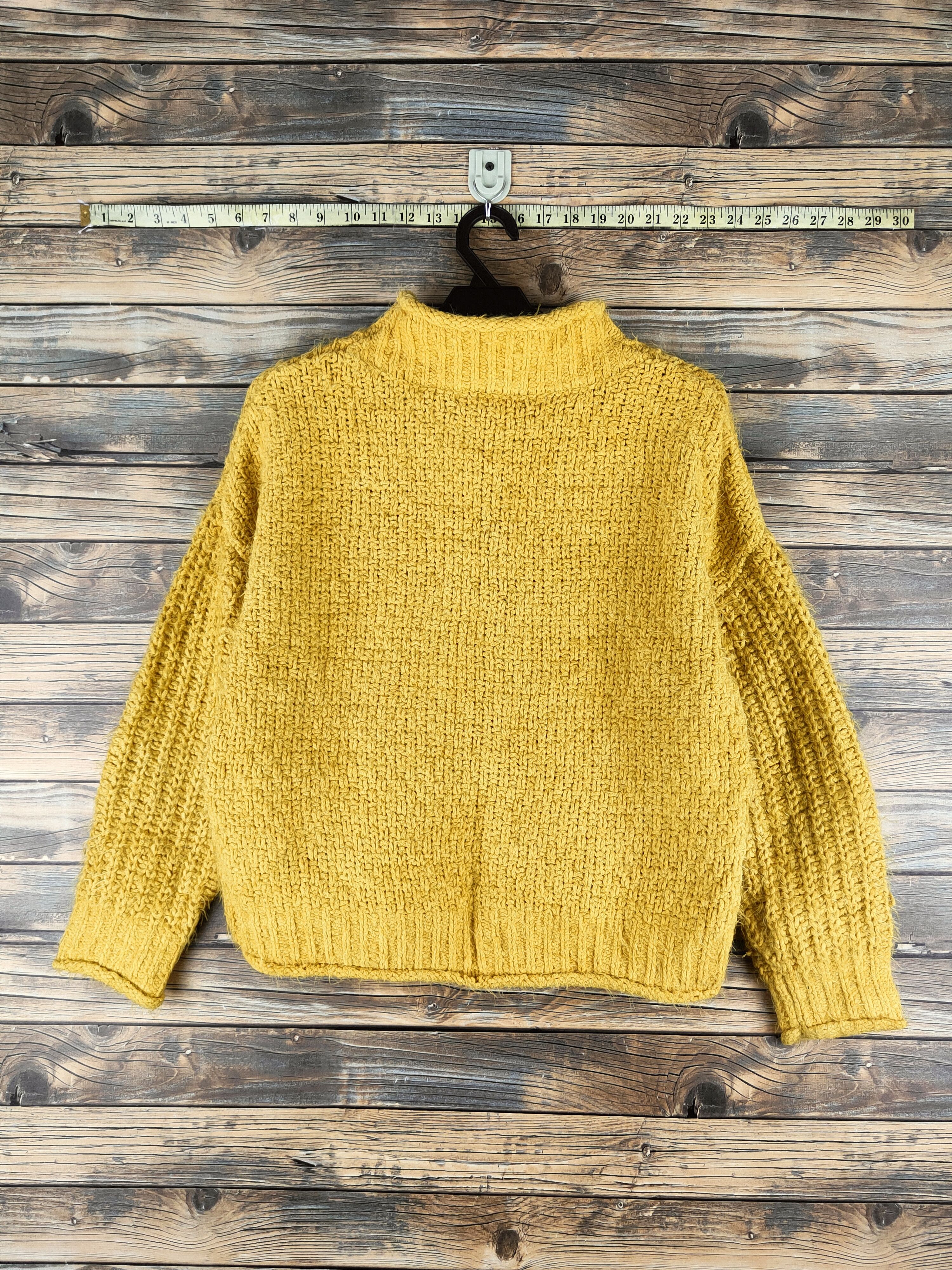 Japanese Brand DL Chez Toi Yellow Fur Mohair Knitwear #46-457 Size M / US 6-8 / IT 42-44 - 7 Thumbnail