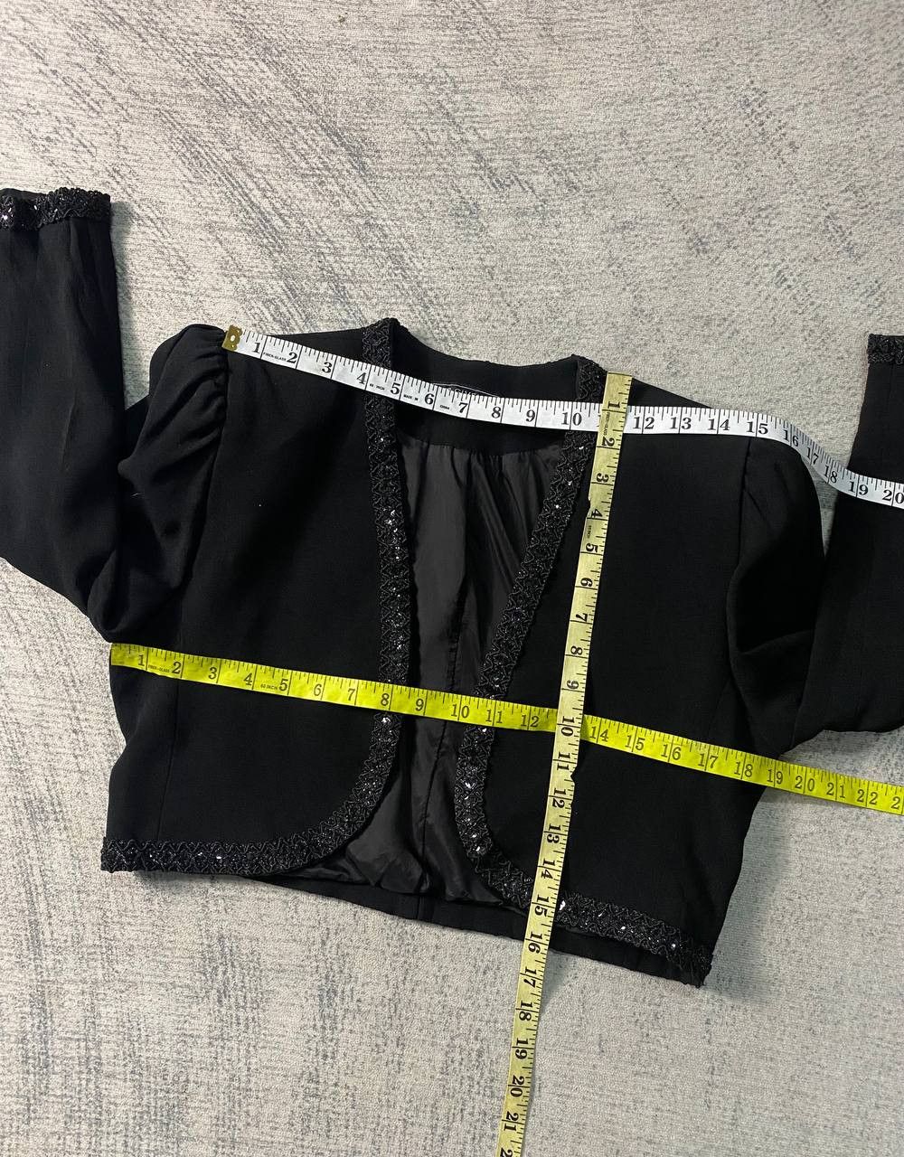 Givenchy × Vintage Rare Givenchy Hi Formal Jacket Cropped Beaded Bolero Style Size XL / US 12-14 / IT 48-50 - 10 Thumbnail