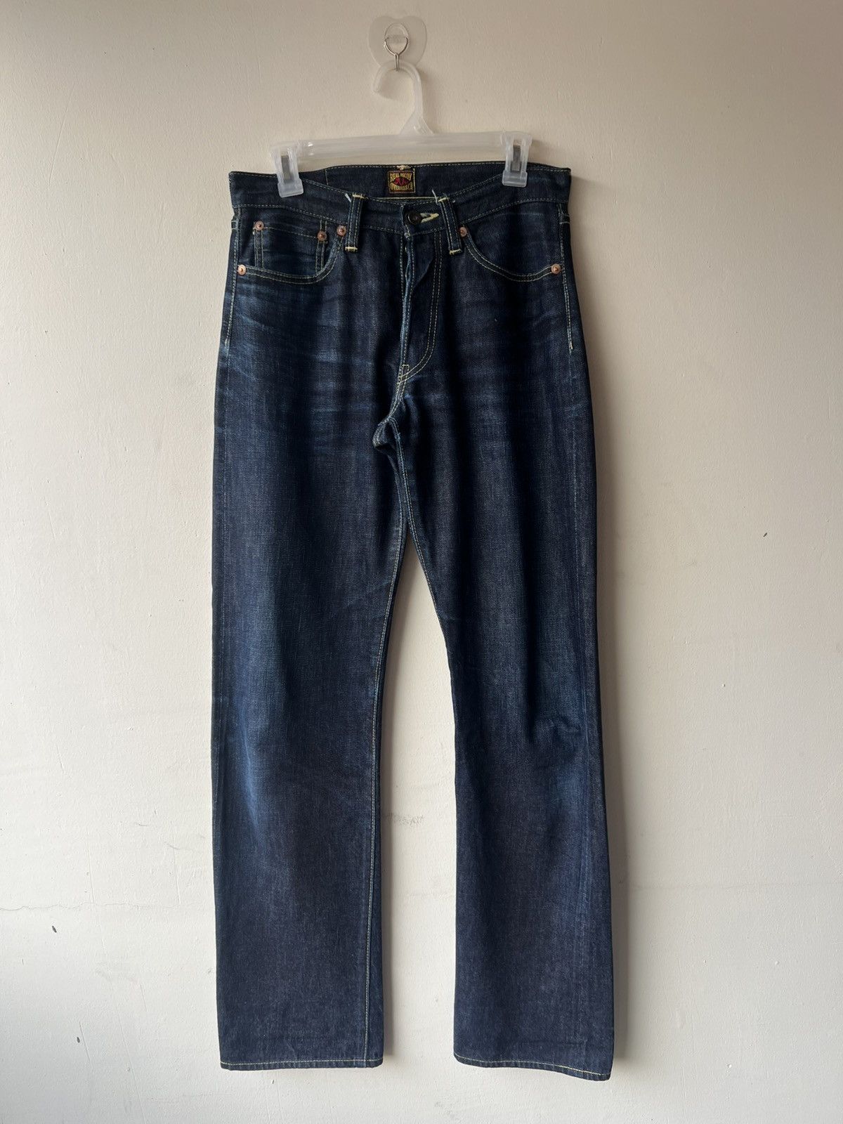 The Real McCoy's Vintage The Real McCoy Fade Blue Denim Selvedge Jeans Size US 30 / EU 46 - 2 Thumbnail