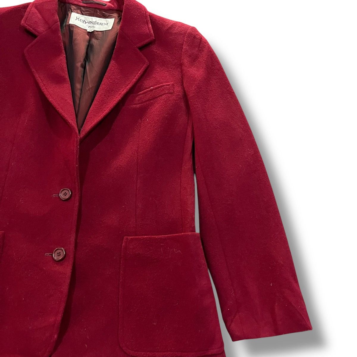 Yves Saint Laurent YVES SAINT LAURENT WOOL BLAZER/COAT Size M / US 6-8 / IT 42-44 - 3 Thumbnail