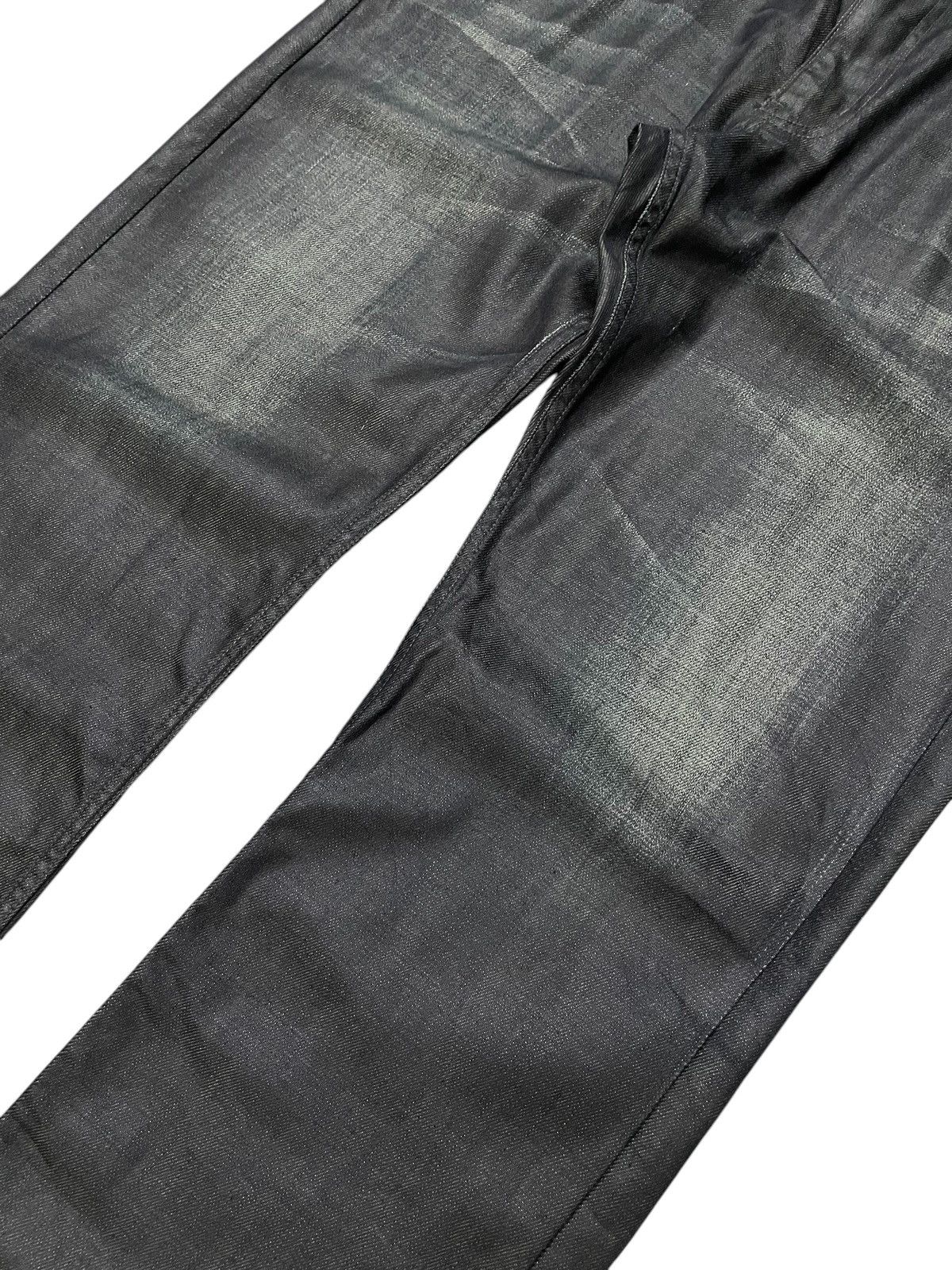 Hysteric Glamour × Yasuyuki Ishii Back Number Japan Waxed Coated Claw Mark Loose Jeans Size US 34 / EU 50 - 4 Thumbnail