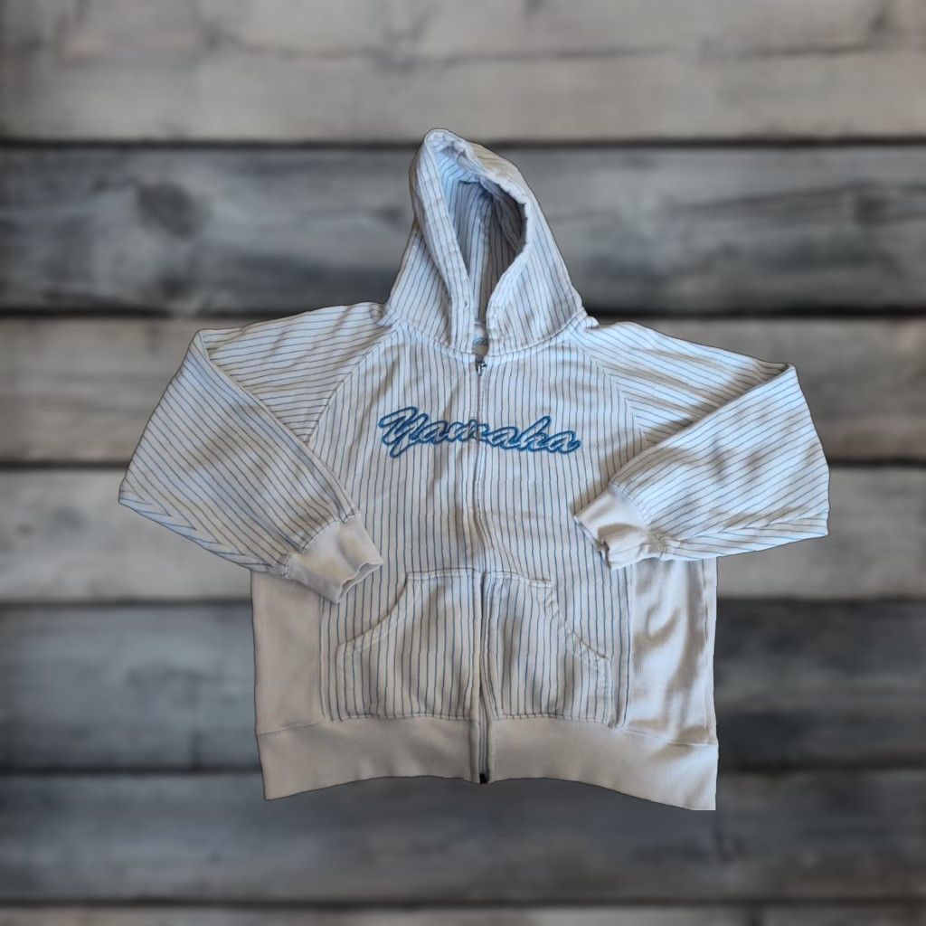 Yamaha VINTAGE Yamaha Racing Hoodie Women’s XL White Full Zip 90s Grunge Sports Size XL / US 12-14 / IT 48-50 - 1 Thumbnail