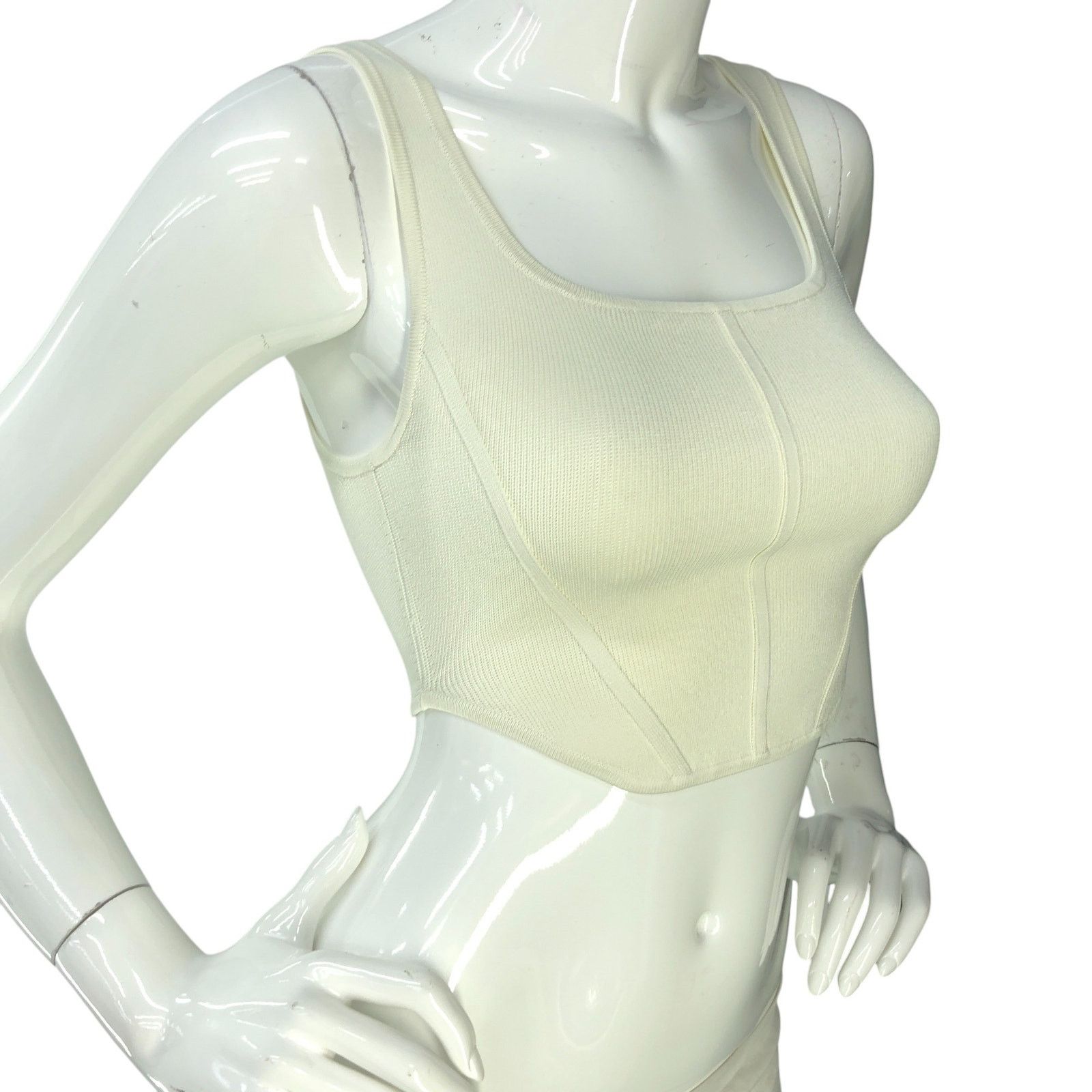 Aritzia Aritzia Babaton Size 2XS Top Sculpt Knit Square Neck Crop Size XXS / US 00 / IT 34 - 10 Thumbnail