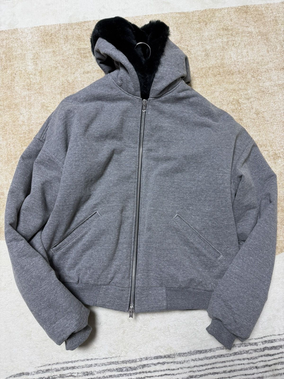 Fear of God Fear of god 5th heavy terry hood fur bomber greay Size US S / EU 44-46 / 1 - 3 Thumbnail