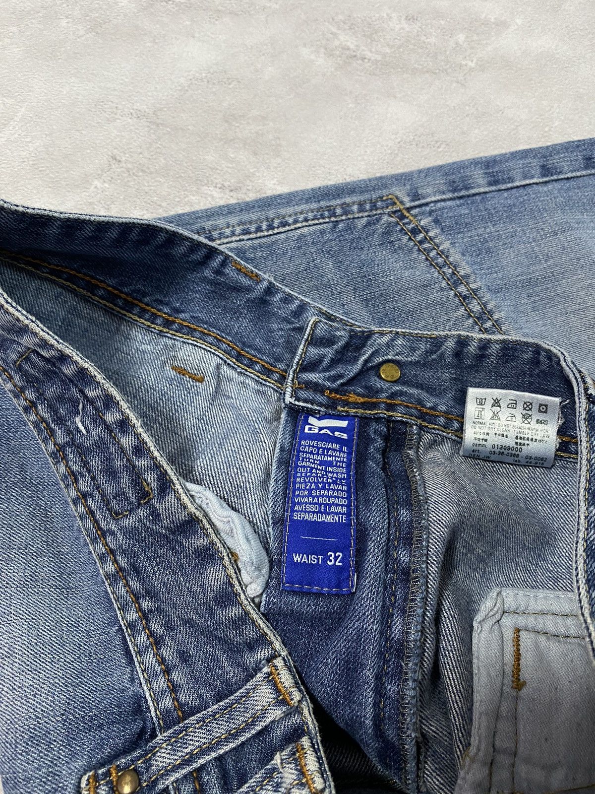 GAS × Japanese Brand × Vintage 👖Vintage 90s Gas Jeans Distressed Denim Multi-pocket Size US 32 / EU 48 - 8 Thumbnail