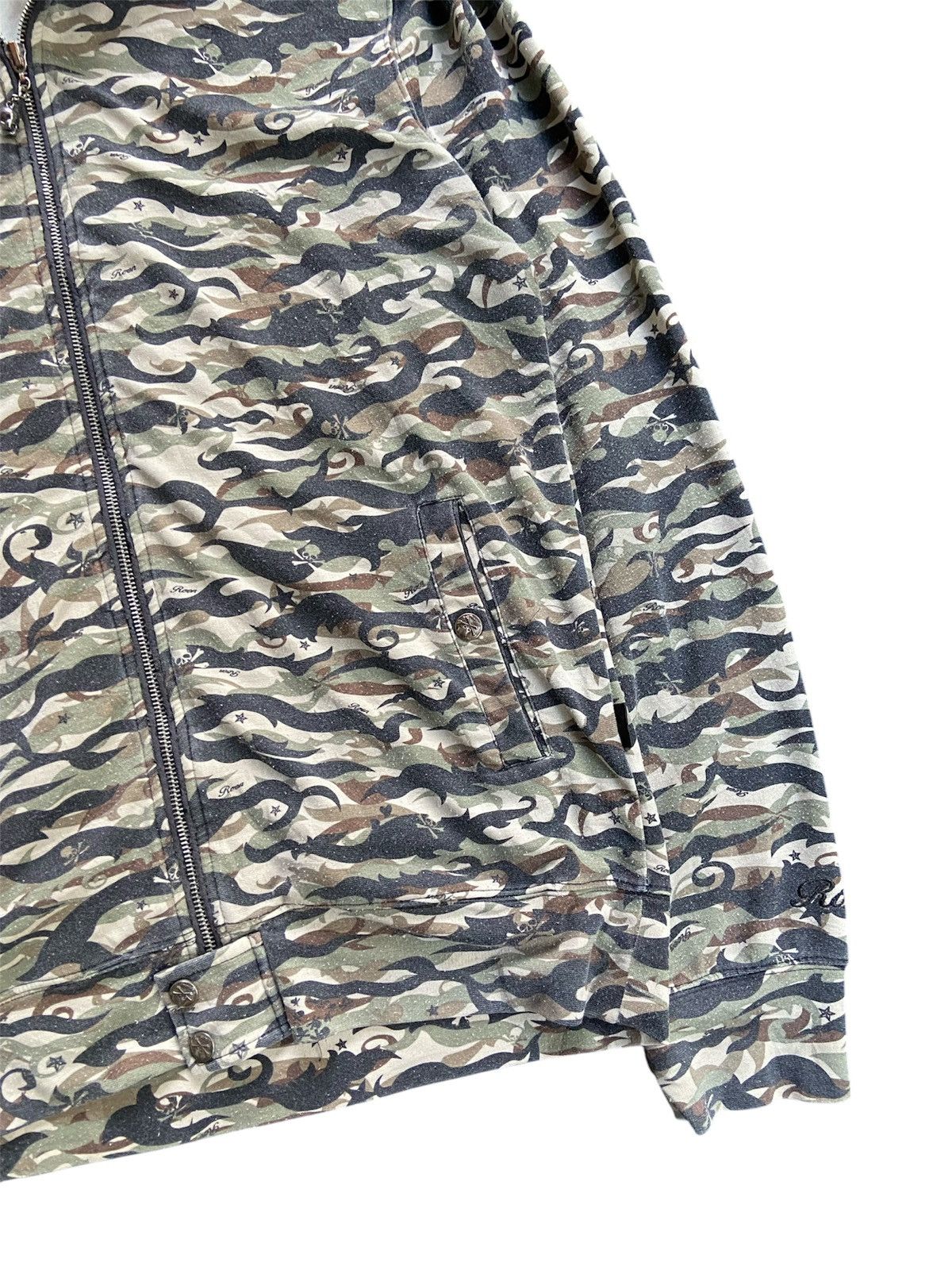 Roen ROEN SKULL ARMY ZIP HOODIE Size US L / EU 52-54 / 3 - 5 Thumbnail