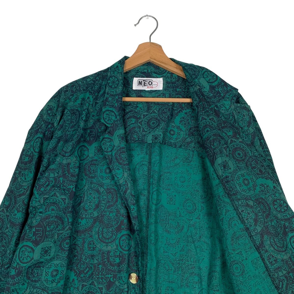 Japanese Brand NEO BLOOD TOKYO Fullprint Casual Jacket #0892-C40 Size US L / EU 52-54 / 3 - 10 Thumbnail