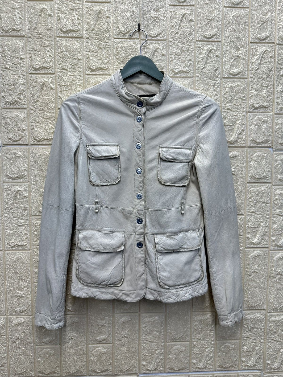 Armani Emporio Armani Leather Bondage Jacket MJ15 Size S / US 4 / IT 40 - 1 Thumbnail