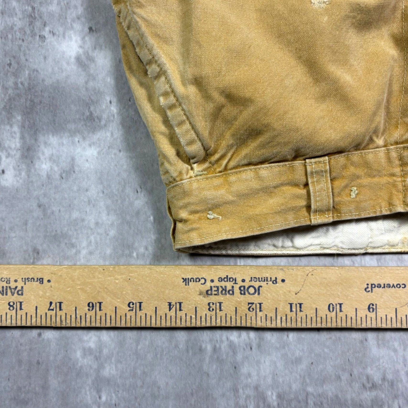 Vintage VINTAGE Workwear Pants Tan Canvas Heavy Duty Utilitarian Style Size 28 Inseam 27 Men 5-Pocket Design Size US 28 / EU 44 - 3 Thumbnail