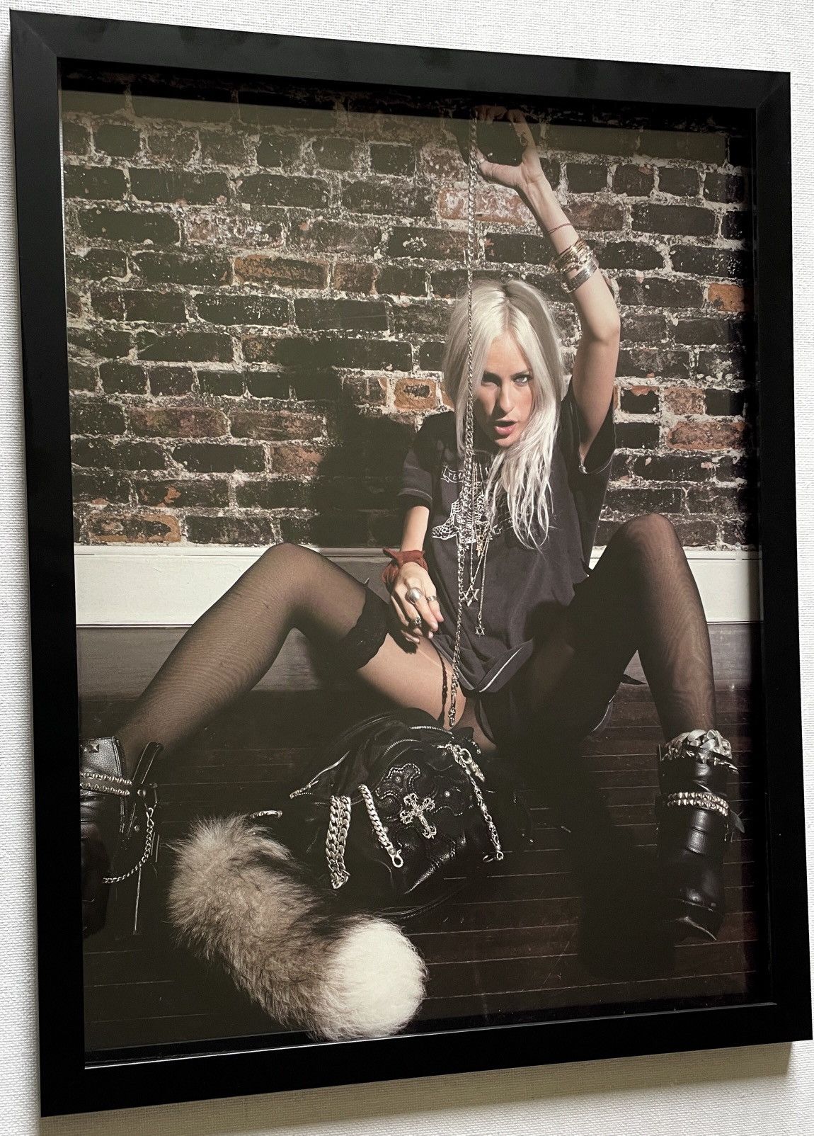 Chrome Hearts × Vintage Chrome Hearts goth girl 9x11 Framed poster Size ONE SIZE - 2 Thumbnail