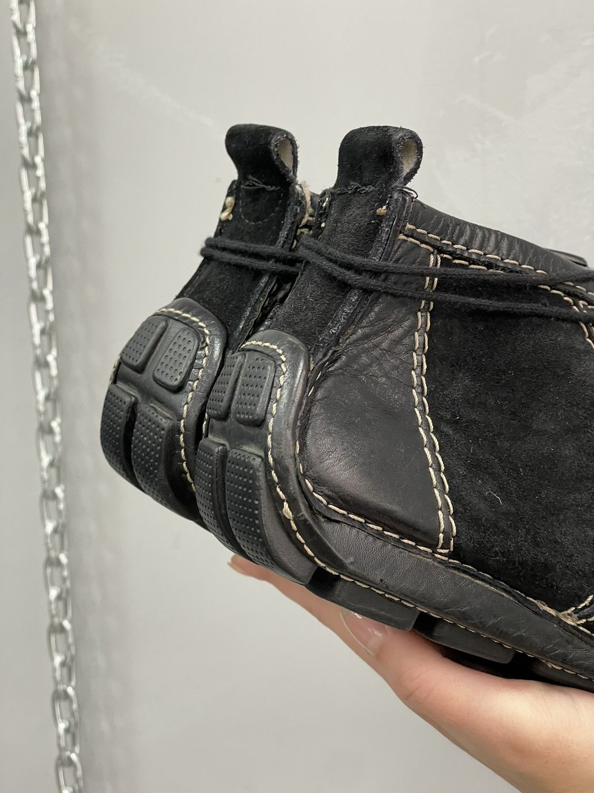 14th Addiction 14thaddiction style stitched leather lace up boots hype y2k Size US 8 / EU 41 - 3 Thumbnail