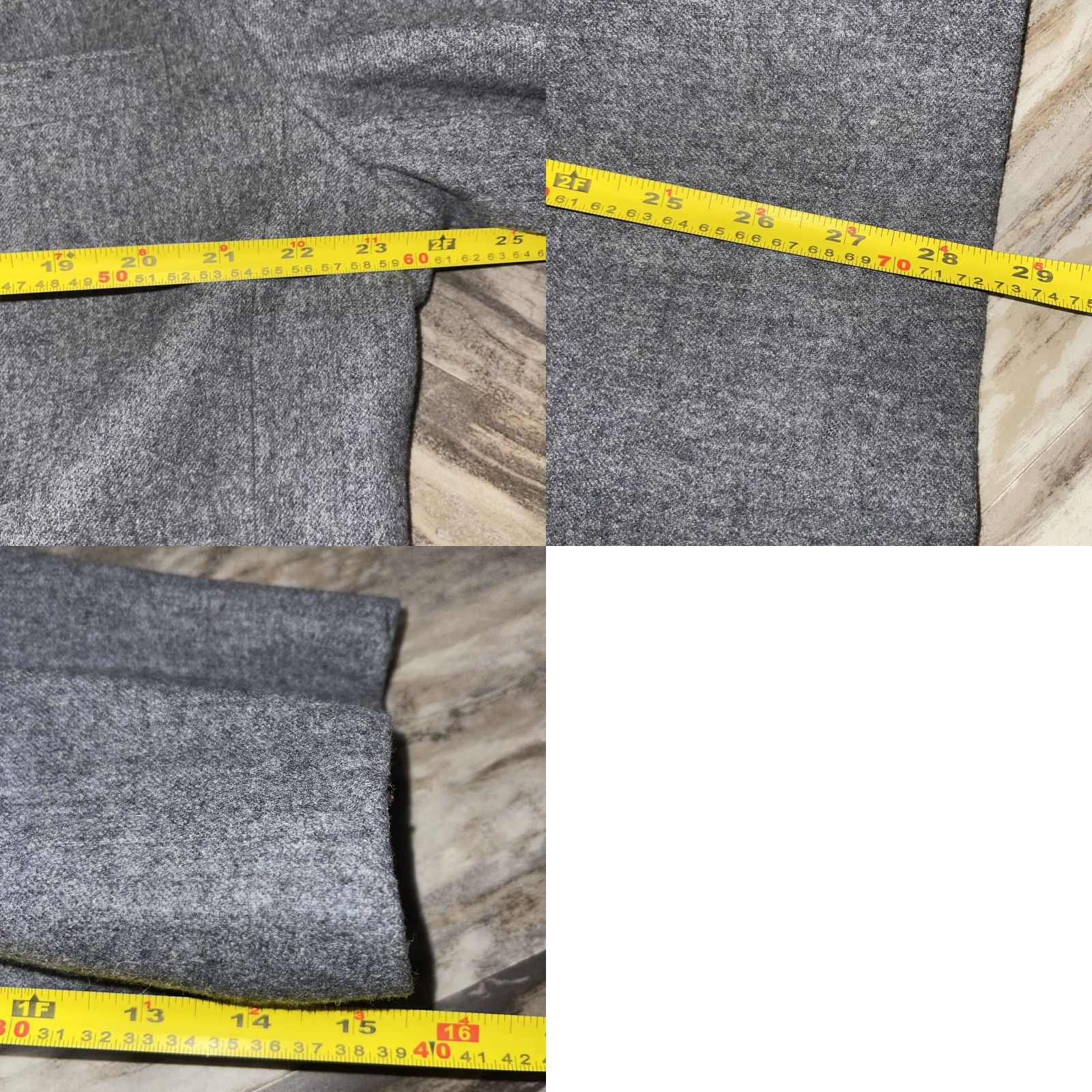 Pendleton VINTAGE Pendleton Blazer Women’s Gray 22W 100% Wool Notch One-Button Single-Breasted Short Sleeve Size 3XL / US 20-22 - 8 Thumbnail