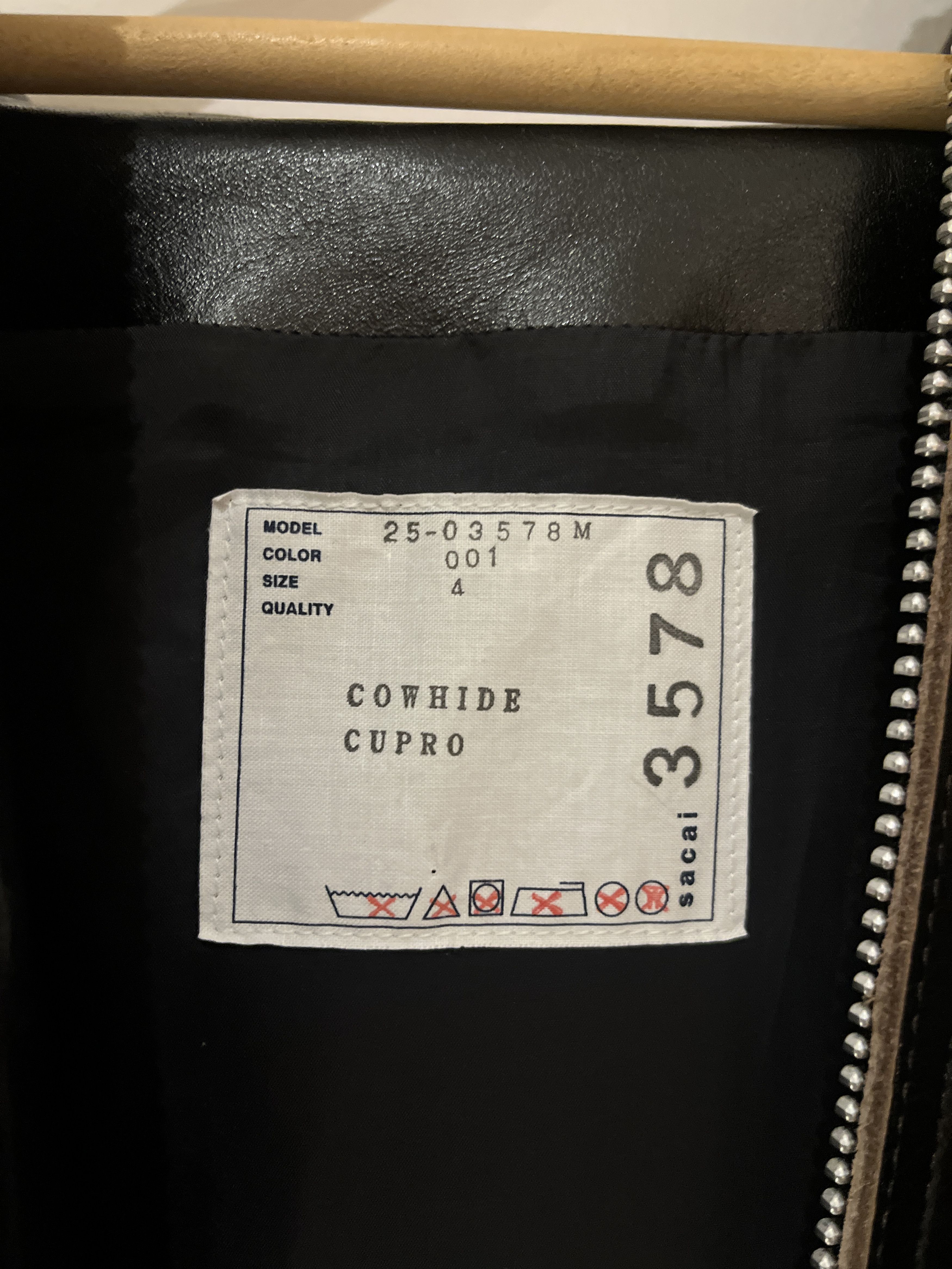 Sacai SS25 Leather Jacket Size US XL / EU 56 / 4 - 12 Thumbnail