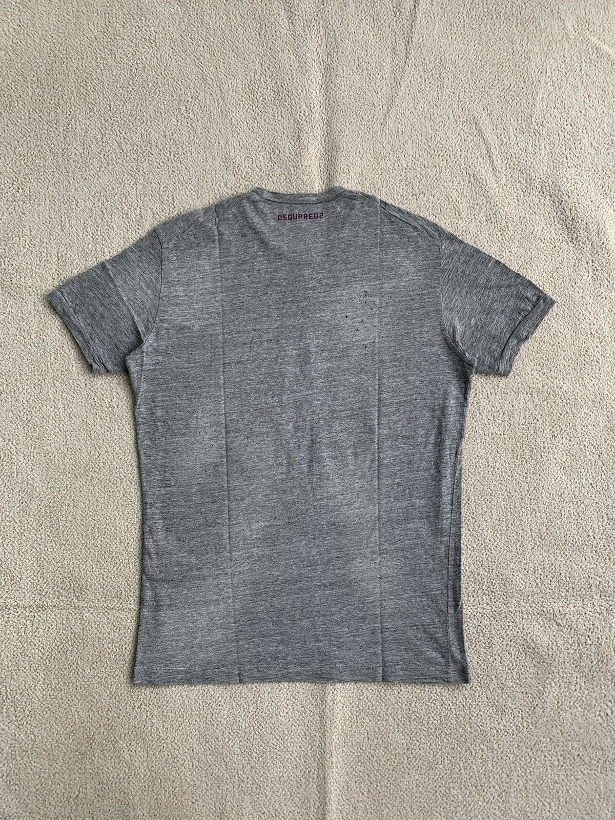 Dsquared2 × Vintage vtg dsquared2 distressed poem short sleeve t shirt Size US M / EU 48-50 / 2 - 2 Thumbnail