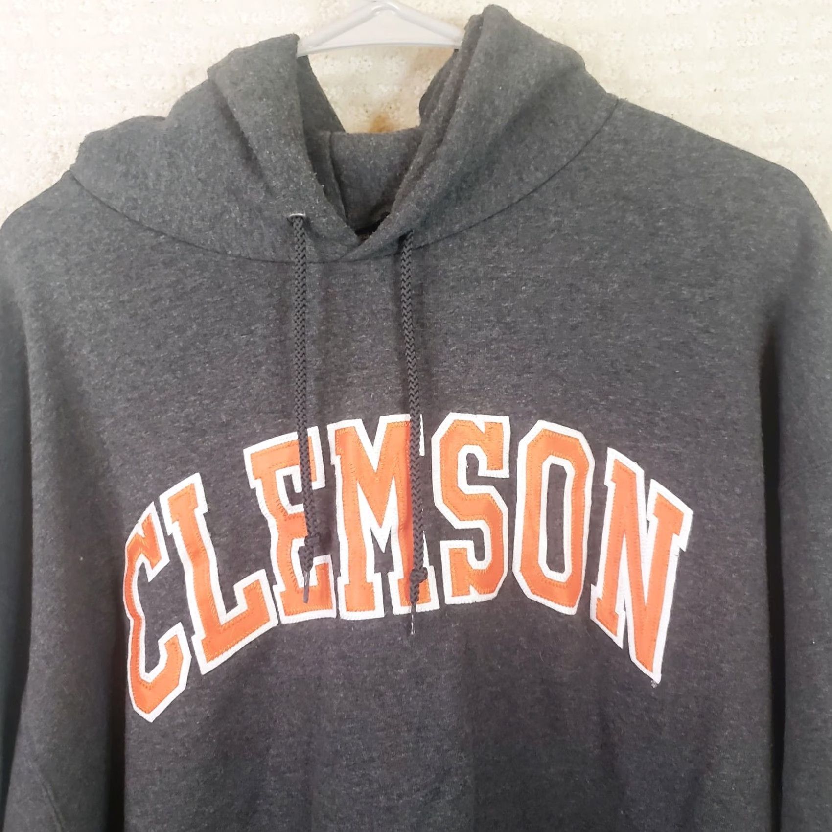 Champion Champion Clemson Tigers Embroidered Eco Fleece Hoodie Sweatshirt Mens XL Gray Size US XL / EU 56 / 4 - 3 Thumbnail