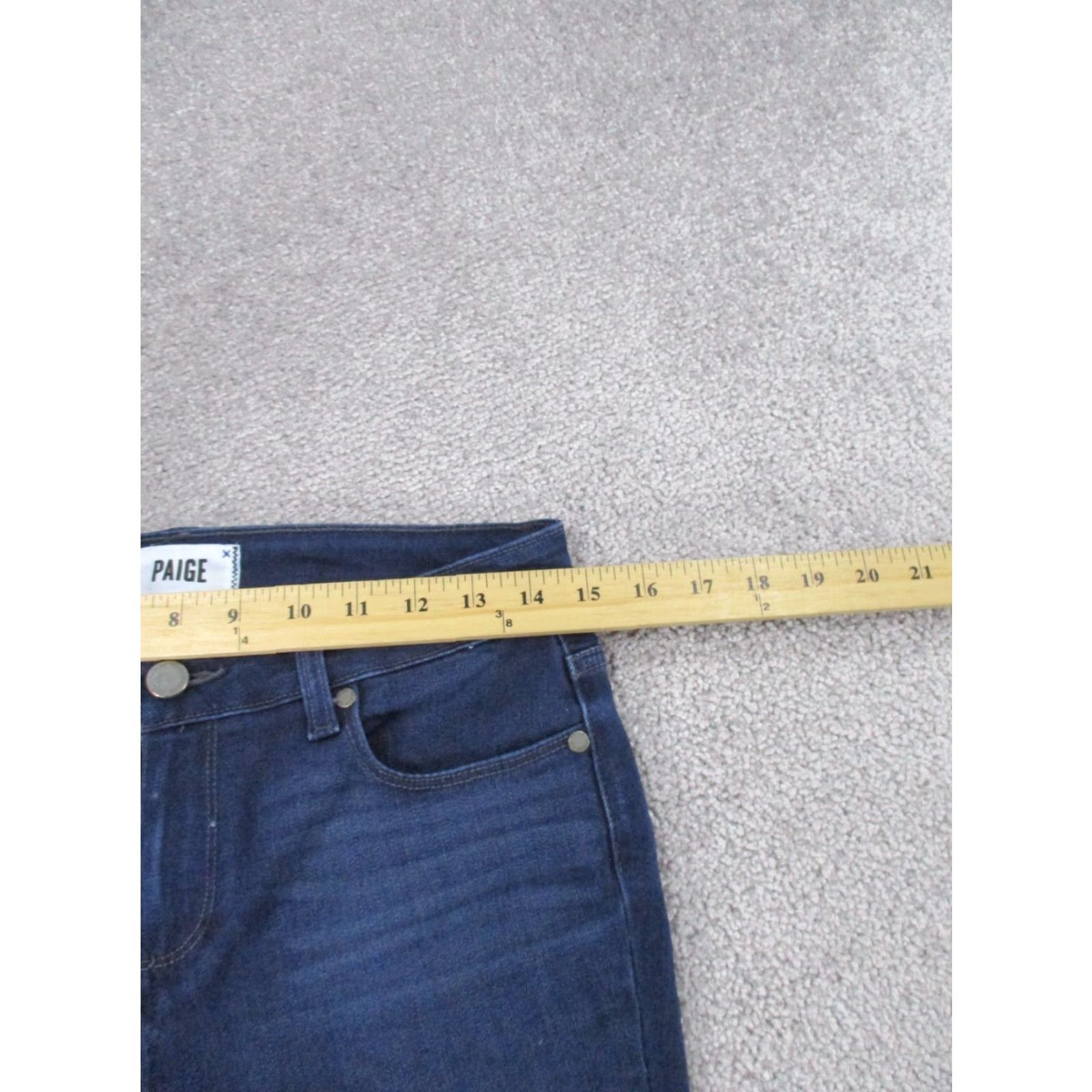 Paige Paige Verdugo Jeans - Jeans - Women 29 Blue Dark Wash Denim Mid Rise Ankle Zip Womens Size 29" - 7 Thumbnail