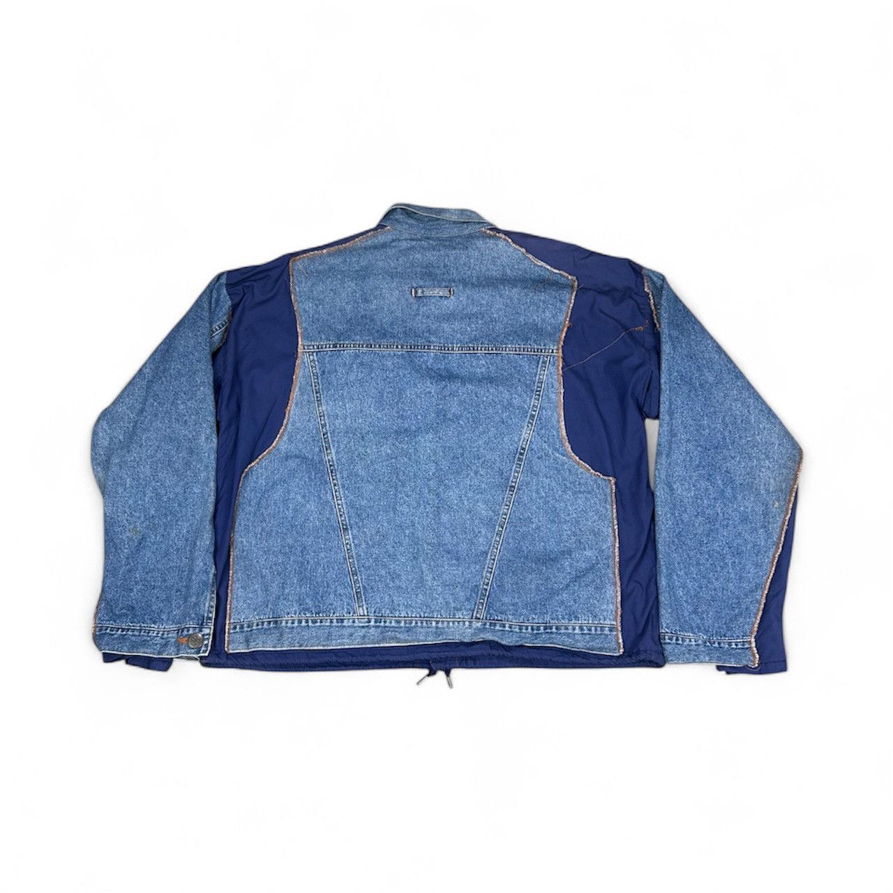 Jean Paul Gaultier Vintage Jean Paul Gaultier Fabric Switching Denim Jacket Size US M / EU 48-50 / 2 - 2 Thumbnail