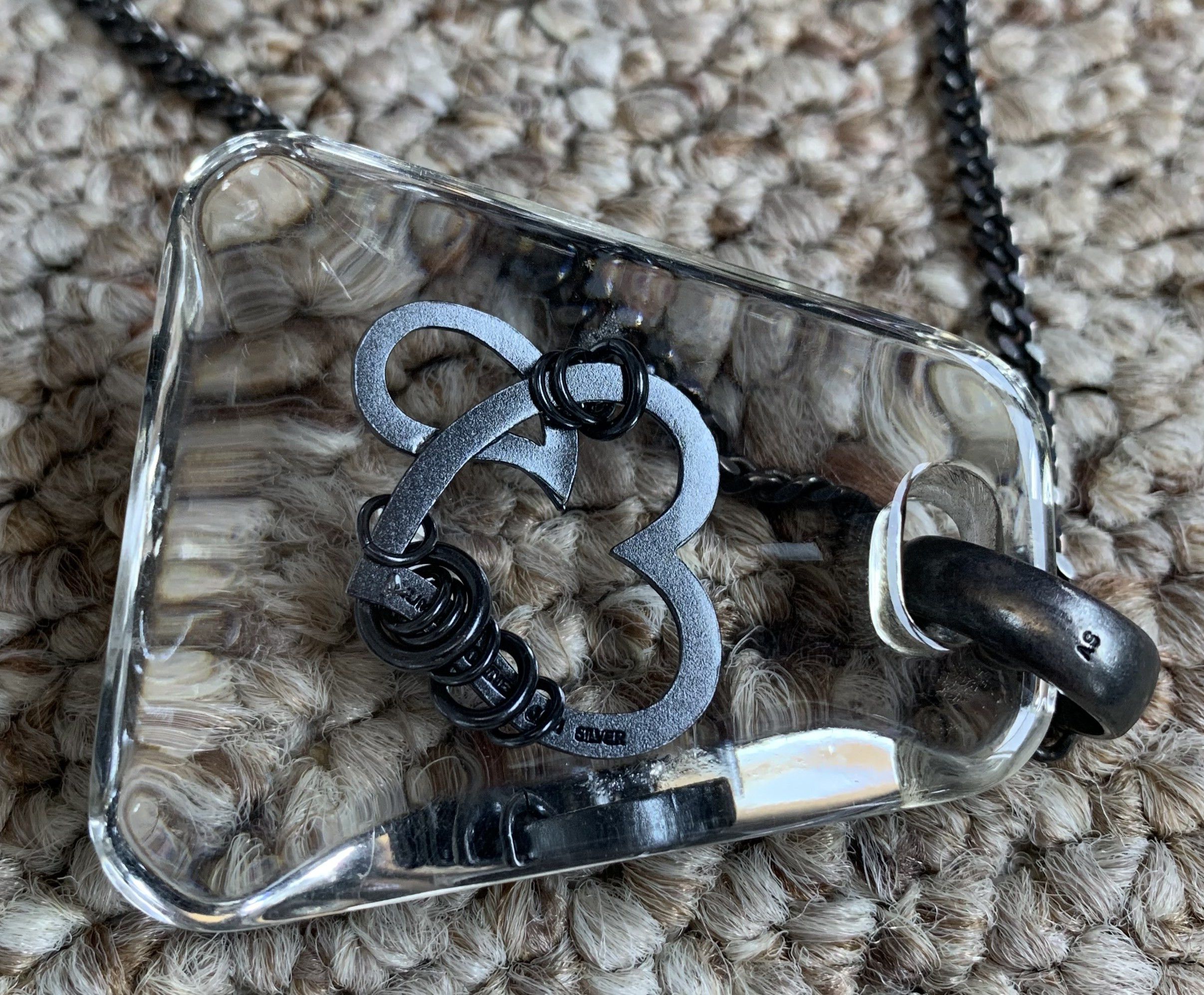 Jam Home Made × Number (N)ine FW03 Number (N)ine Crying Heart Sterling Silver Necklace Size ONE SIZE - 10 Thumbnail
