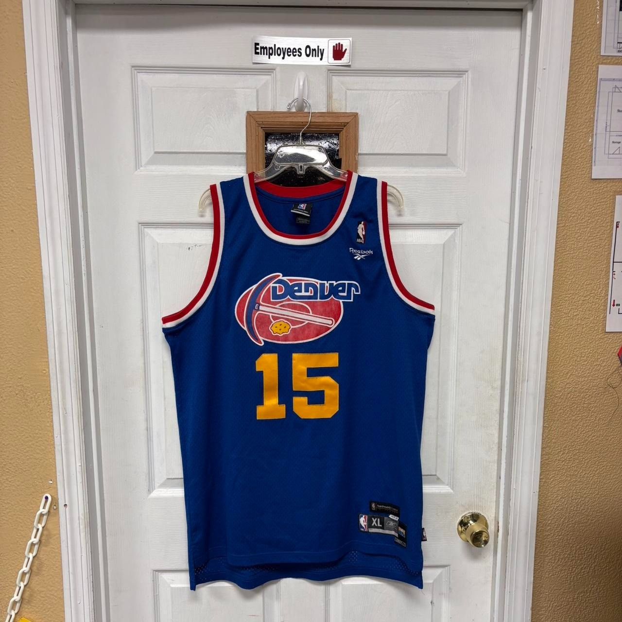 Original Rare Reebok Swingman Carmelo Anthony Blue Jersey