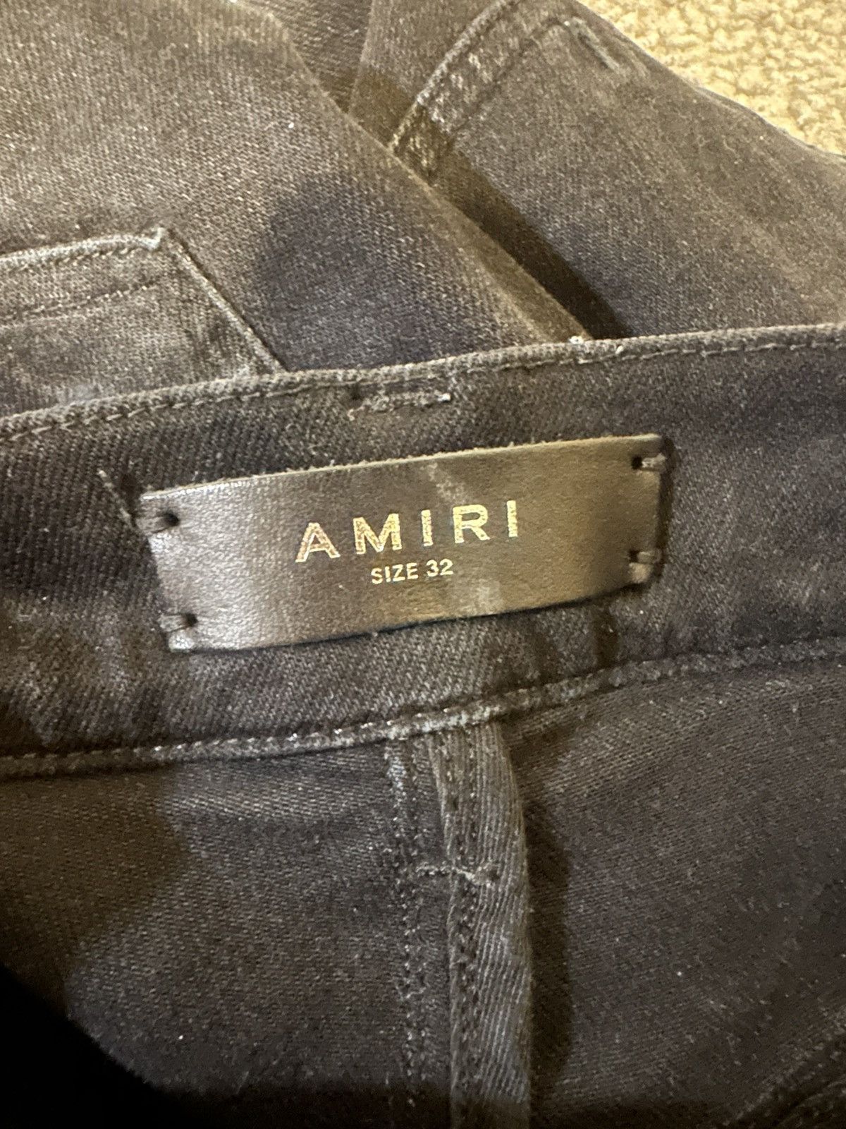 Amiri Amiri Watercolor Logo Jeans Size US 32 / EU 48 - 3 Thumbnail