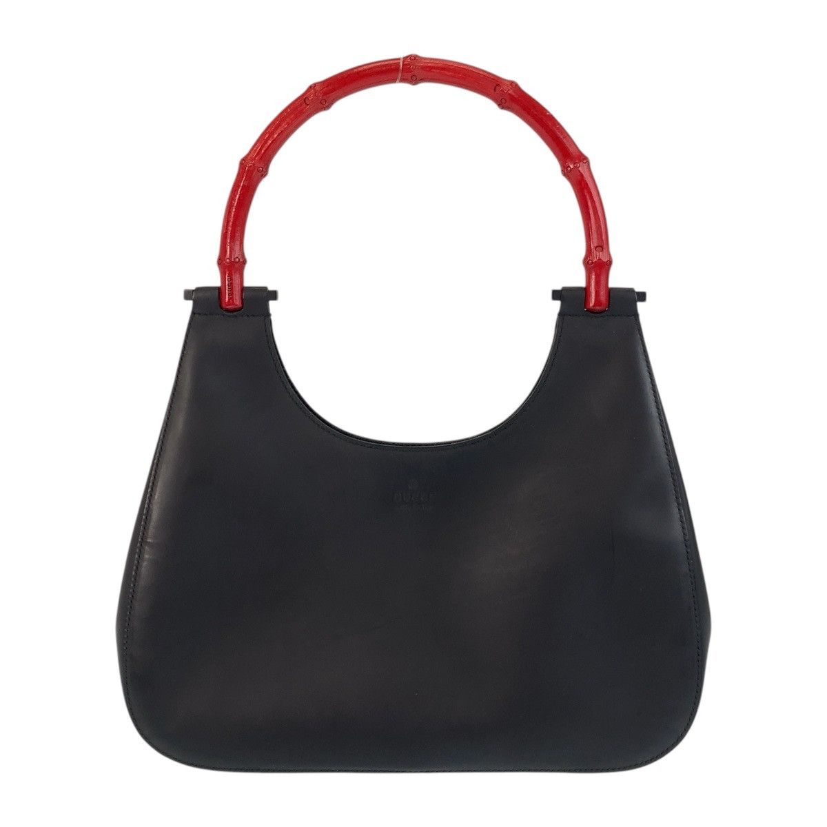 Gucci Gucci Bamboo Leather Shoulder Bag 001 3761 Leather Shoulder Bag 001 3761 in Black, Women's