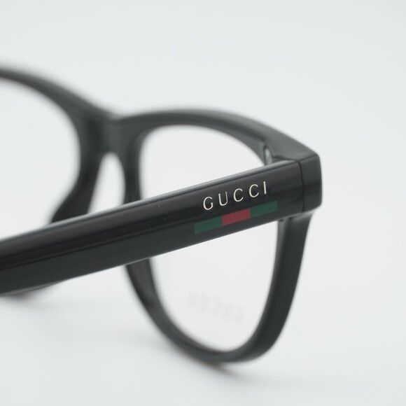 Gucci Gucci GG2108O 001 Eyeglasses Black 55mm Square Frame Size ONE SIZE - 5 Thumbnail