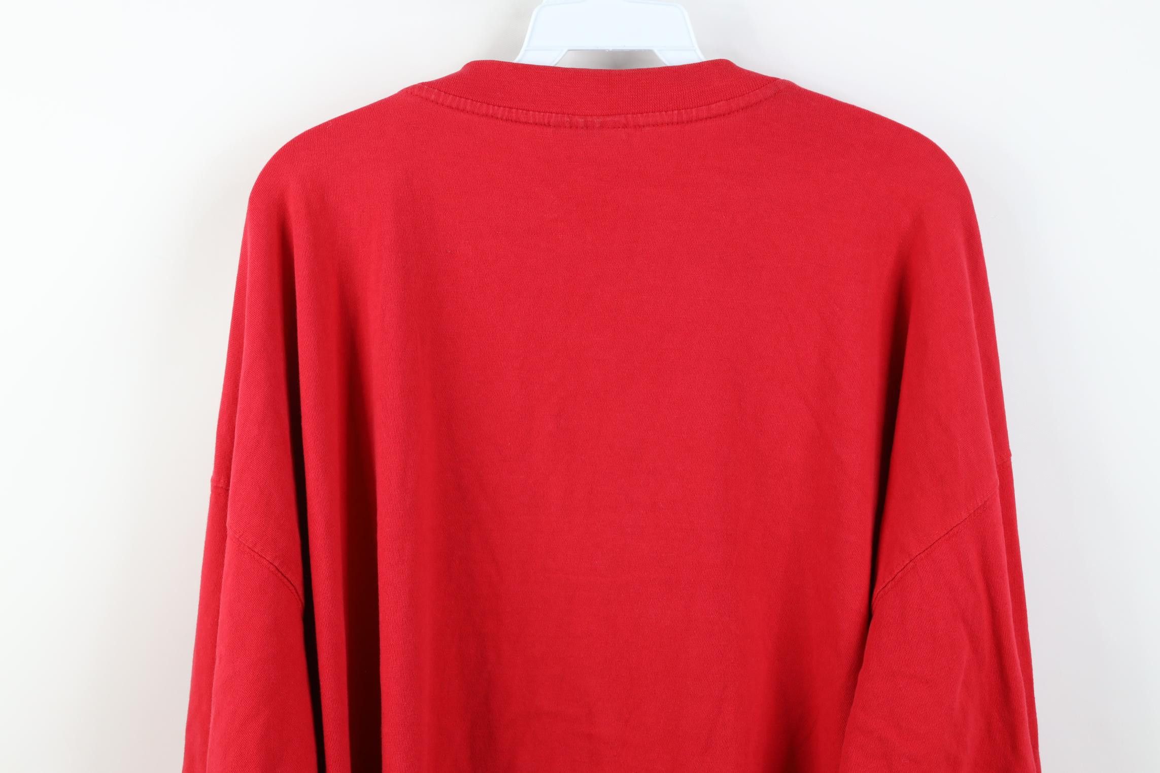 Fubu Vintage 90s Y2K FUBU Fit Long Sleeve T-Shirt Red Cotton Size US XXL / EU 58 / 5 - 19 Thumbnail