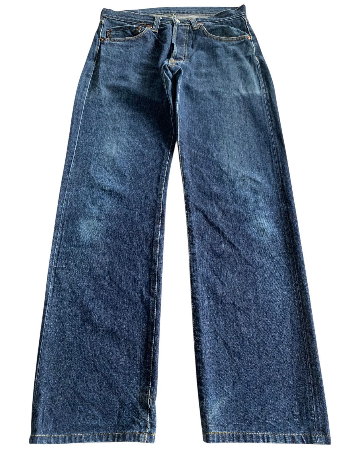 KOJIMA GENES KOJIMA SELVEDGE BUTTON FLY FADED JAPANESE DISTRESSED DENIM Size US 30 / EU 46 - 3 Thumbnail