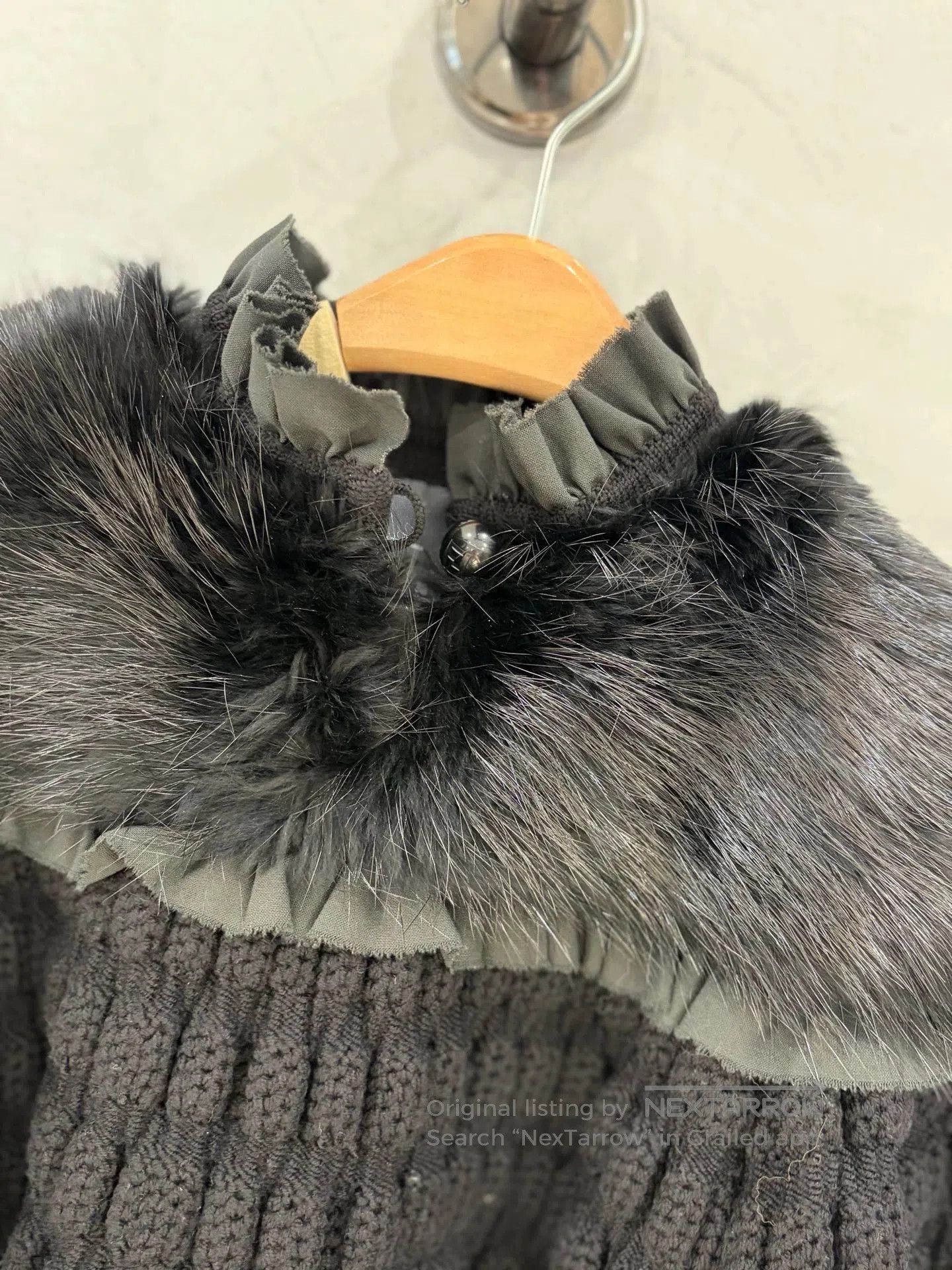 Fendi Fendi Wool Mink Trim Short Cape. Size US S / EU 44-46 / 1 - 2 Thumbnail